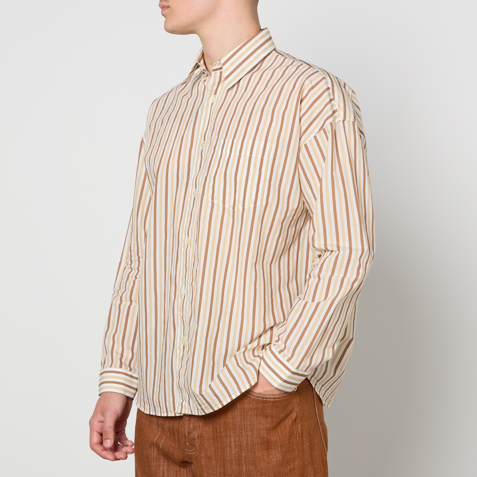 Sunflower Stable Cotton-Poplin Shirt - S