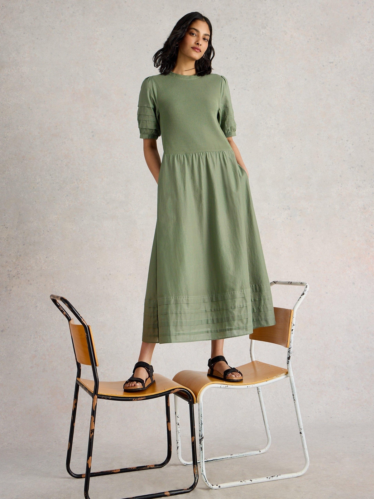 Kleid Claudia aus Materialmix - 38/R