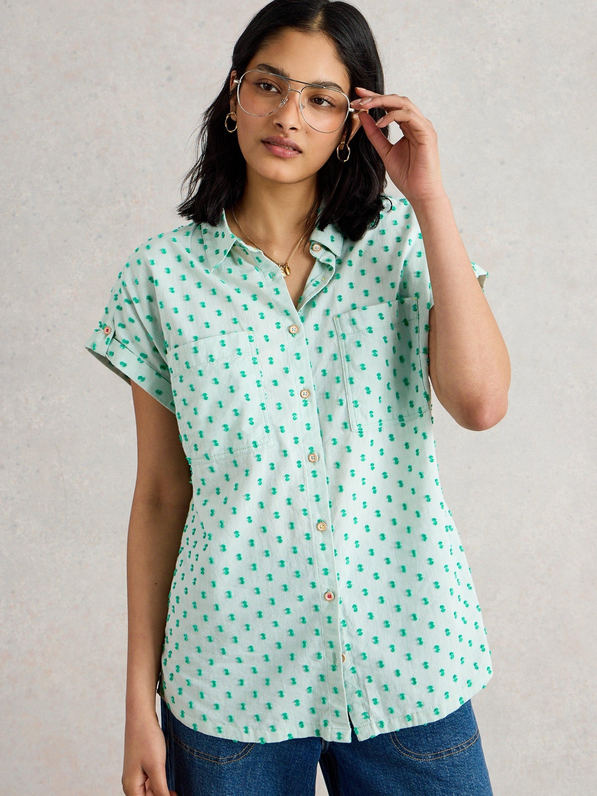Bluse Ellie aus Bio-Baumwolle - 34