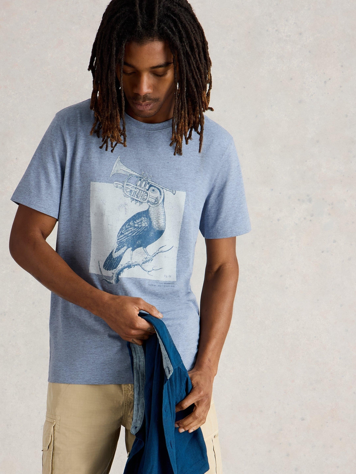 T-Shirt Abersoch mit Tukanmotiv - L