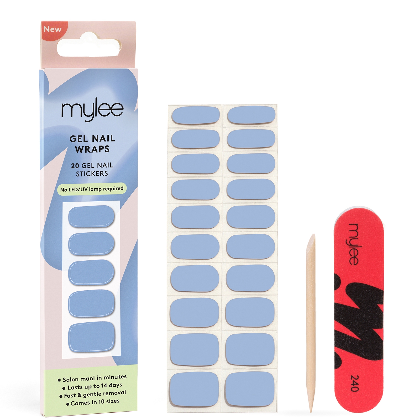 

Mylee Gel Nail Wraps - Once In A Blue Moon