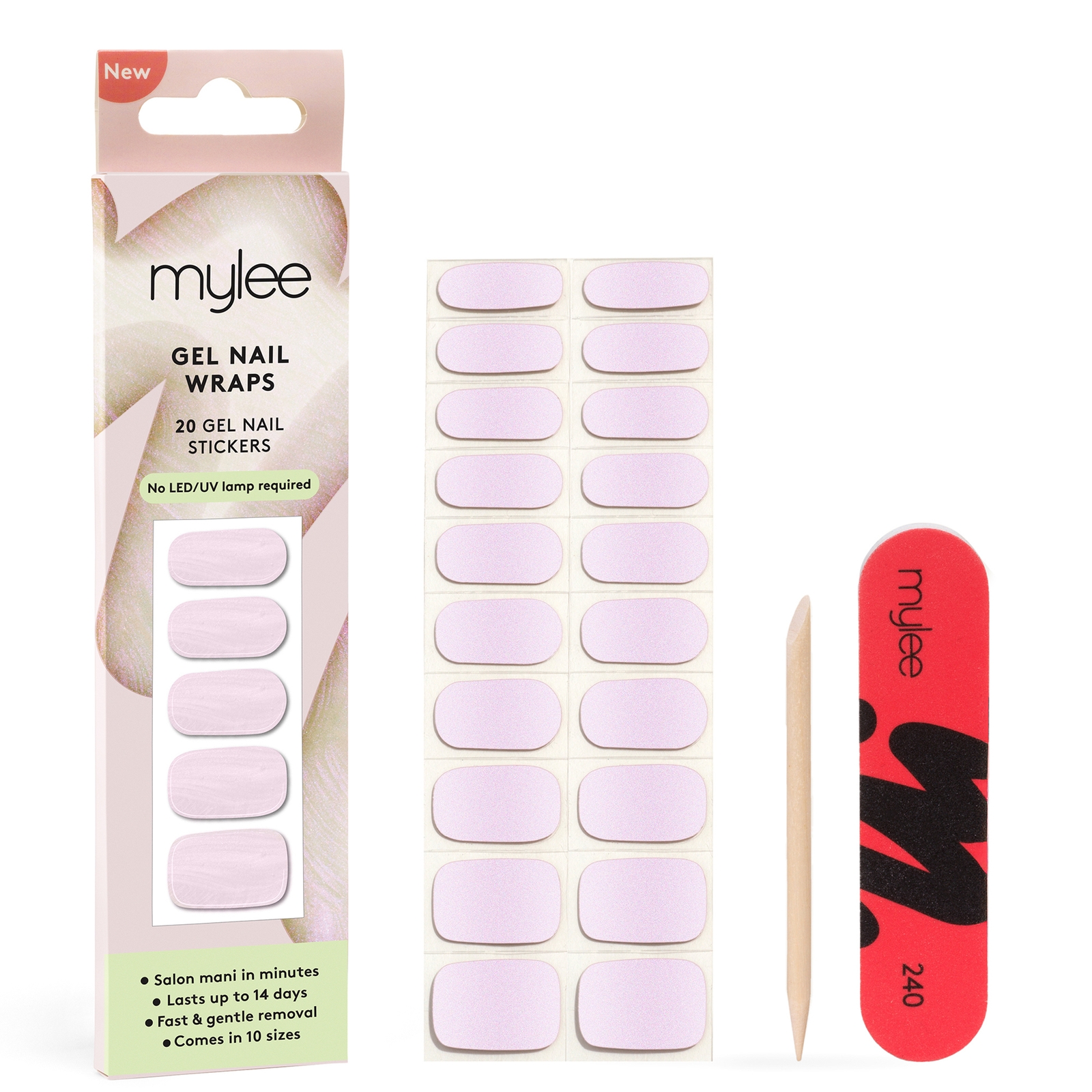 

Mylee Gel Nail Wraps - Seashell