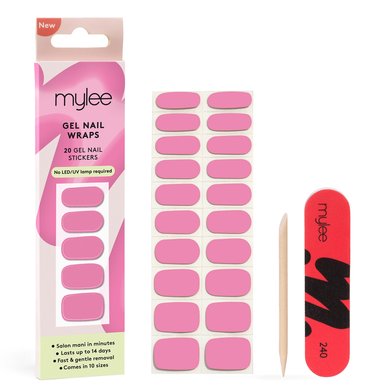 

Mylee Gel Nail Wraps - Peony