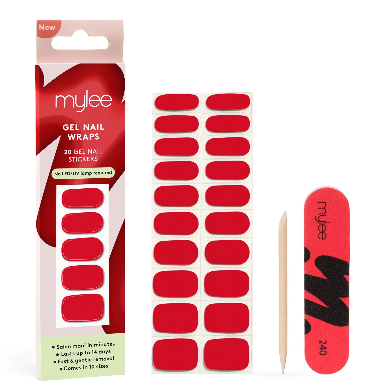 

Mylee Gel Nail Wraps - French Cancan