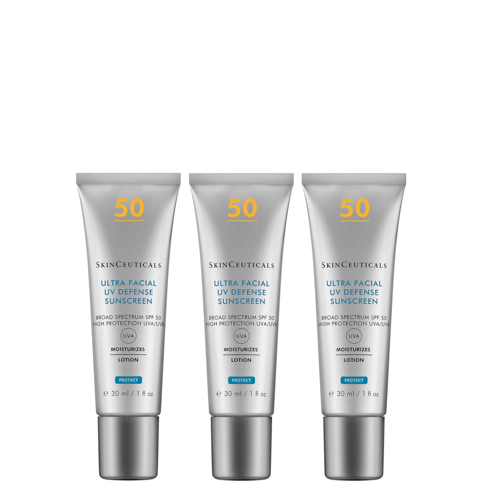 

SkinCeuticals Ultra Facial UV Defense SPF50 Sunscreen Protection 30ml (Three Pack)