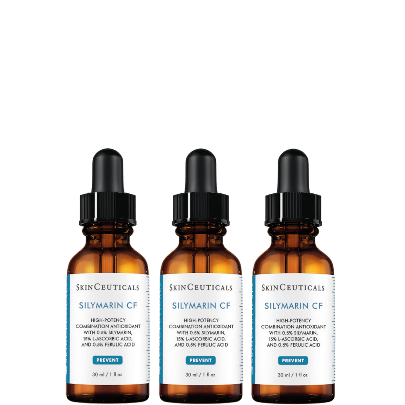 

SkinCeuticals Silymarin CF Vitamin C Salicylic Acid Antioxidant Serum 30ml (Three Pack)