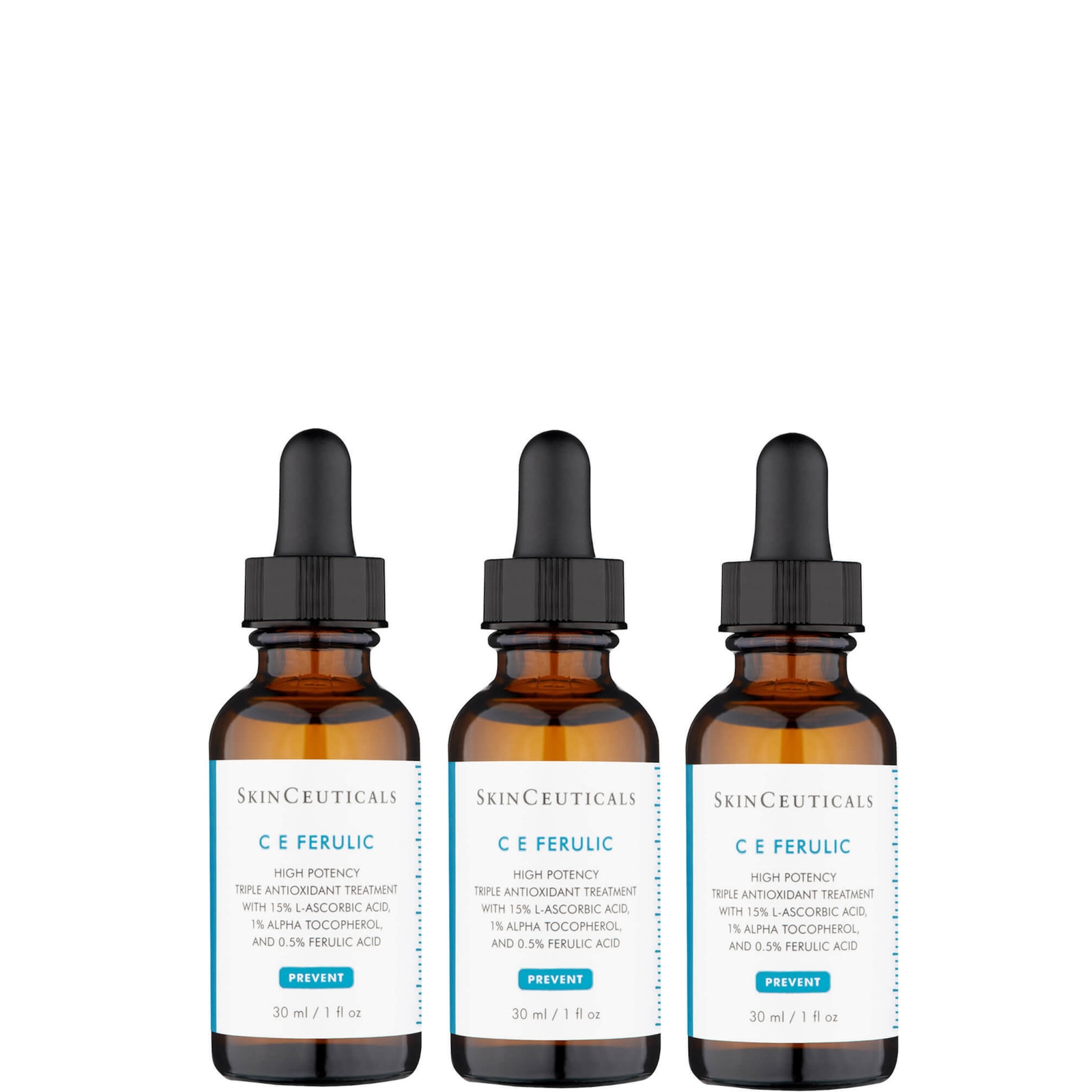 

SkinCeuticals C E Ferulic Antioxidant Vitamin C Serum for Normal/Dry Skin 30ml (Three Pack)