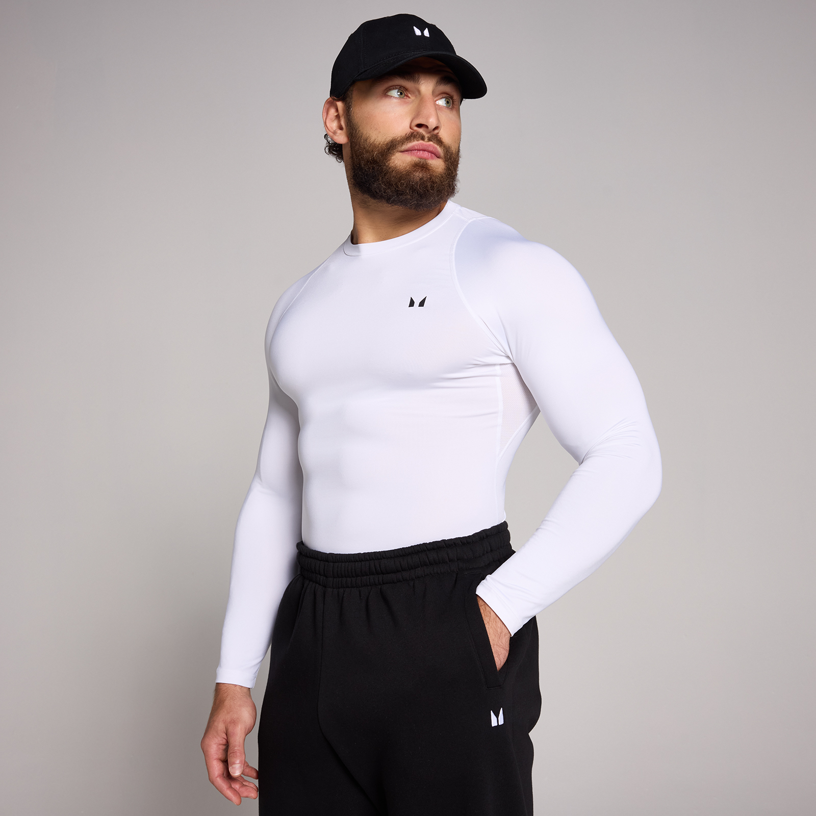 Myprotein UK MyProtein MP Men's Training Long Sleeve Baselayer - White - S