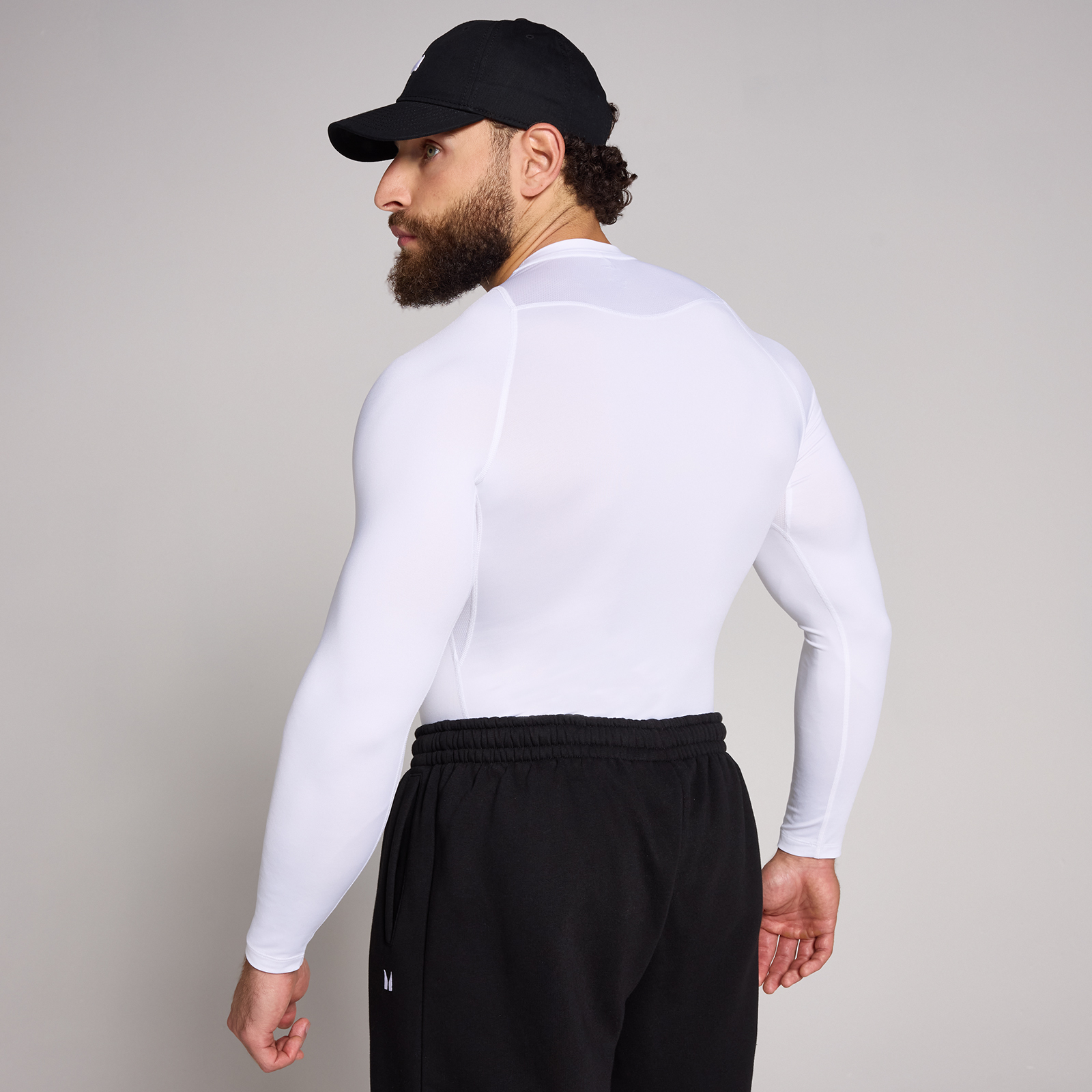 MP Herren Training Langarm-Baselayer – Weiß - M