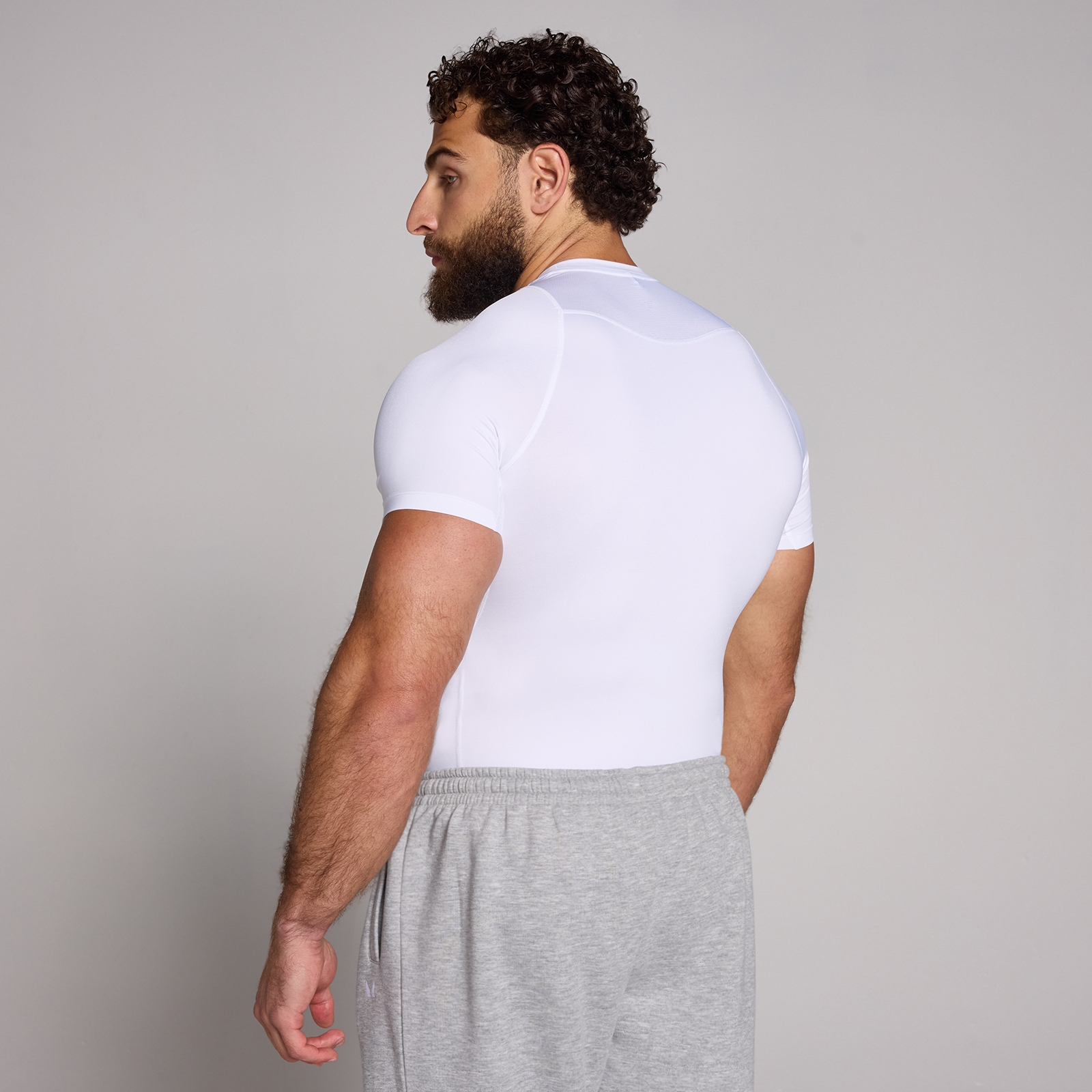 MP Herren Training Kurzarm-Baselayer – Weiß - XS