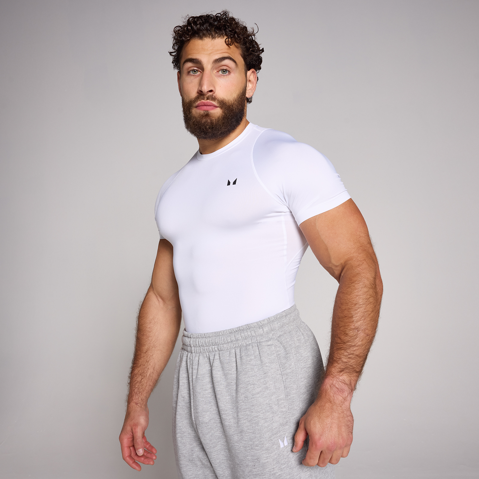 Myprotein UK MyProtein MP Men's Training Short Sleeve Baselayer - White - S