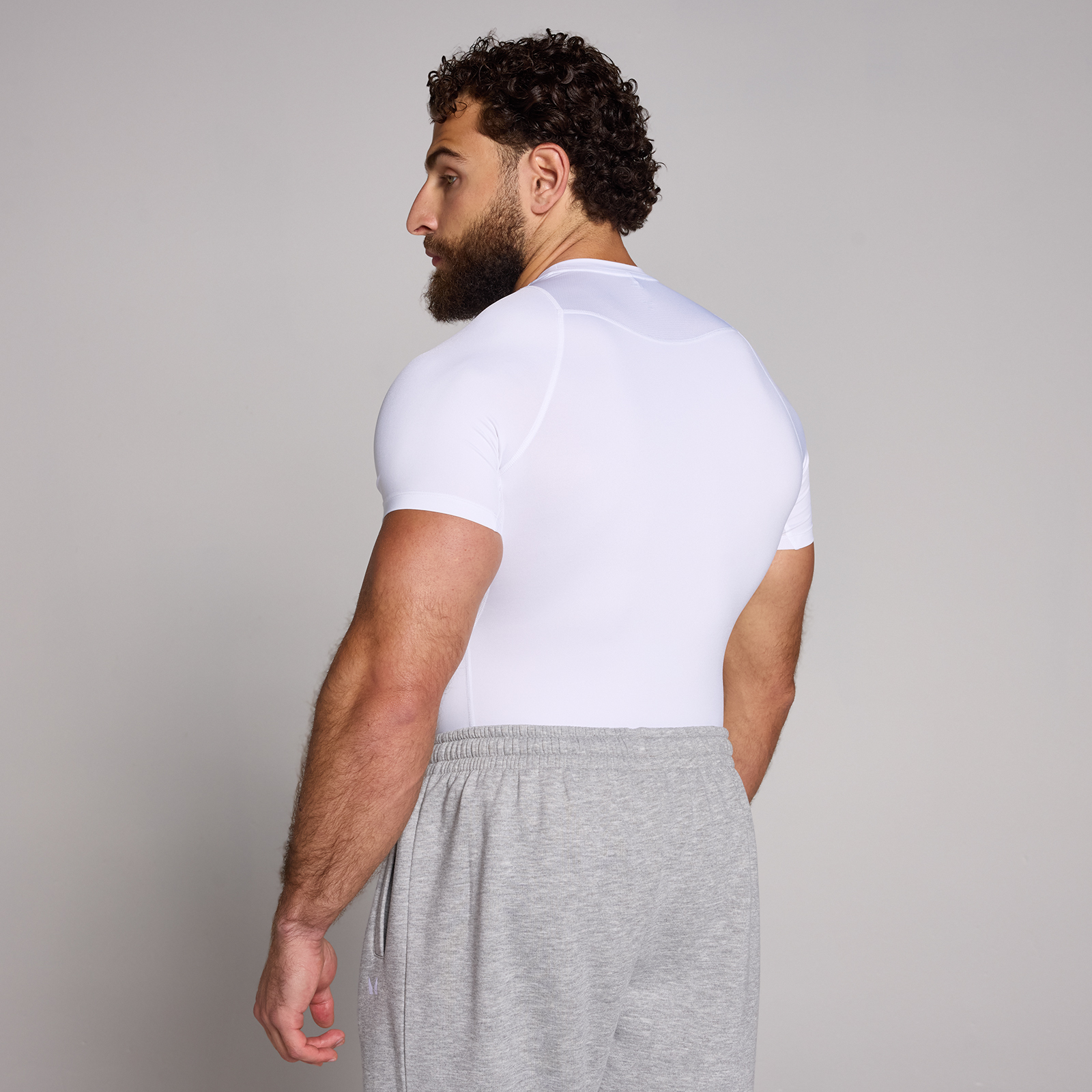 MP Herren Training Kurzarm-Baselayer – Weiß - XL