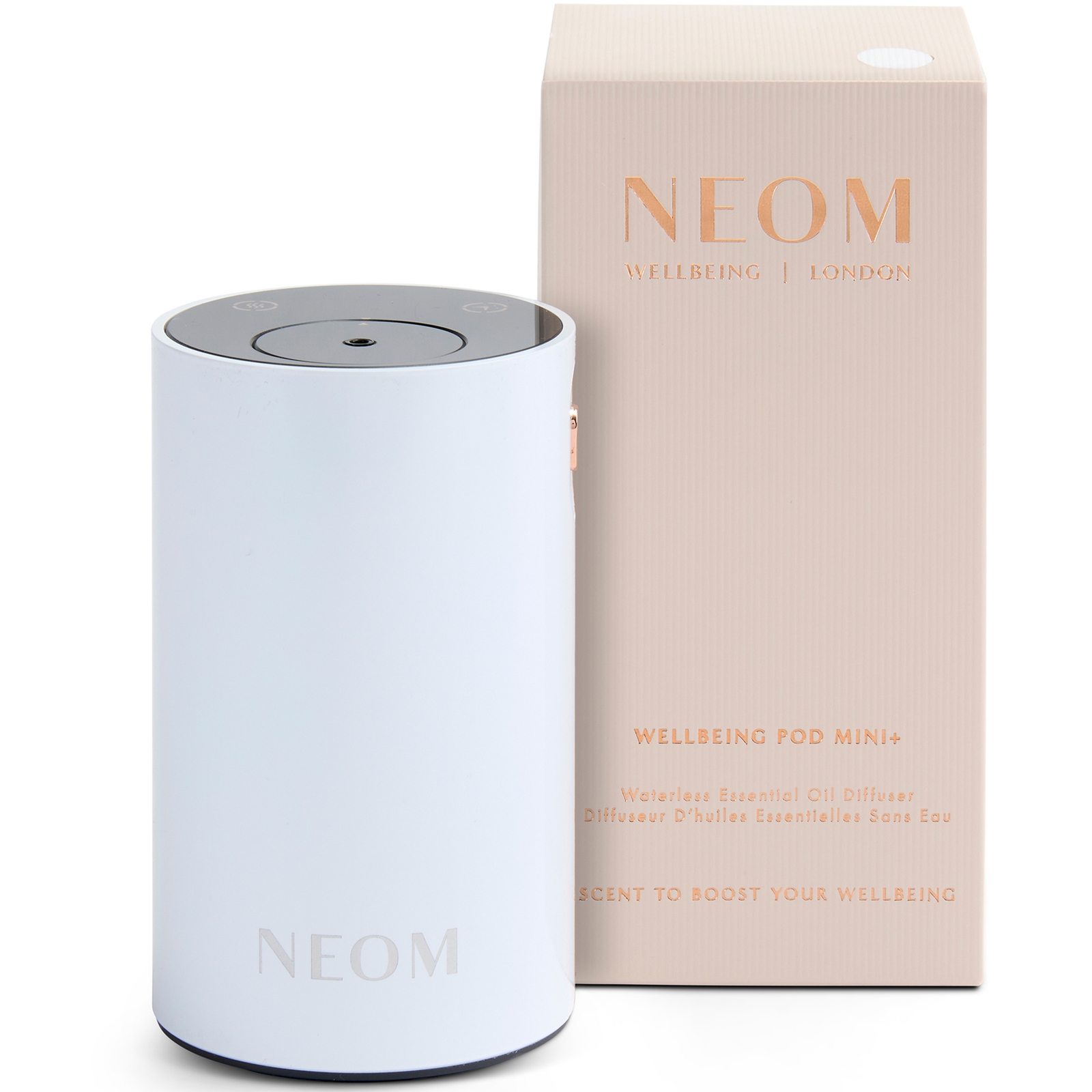 

Neom Wellbeing London Pod Mini+ Waterless Essential Oil Diffuser White