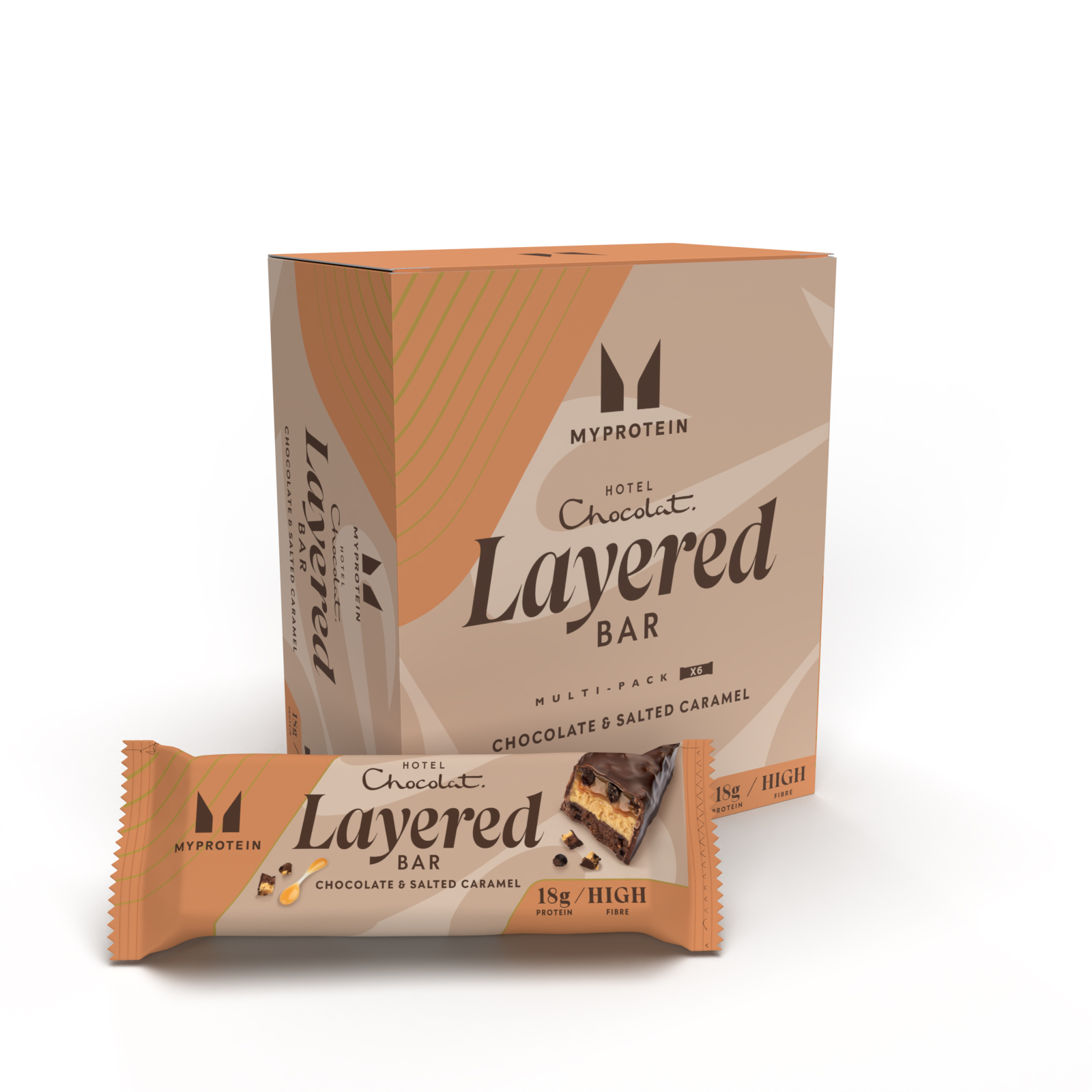 Myprotein UK MyProtein Myprotein X Hotel Chocolat Layered Protein Bar - 6Bars - Chocolate