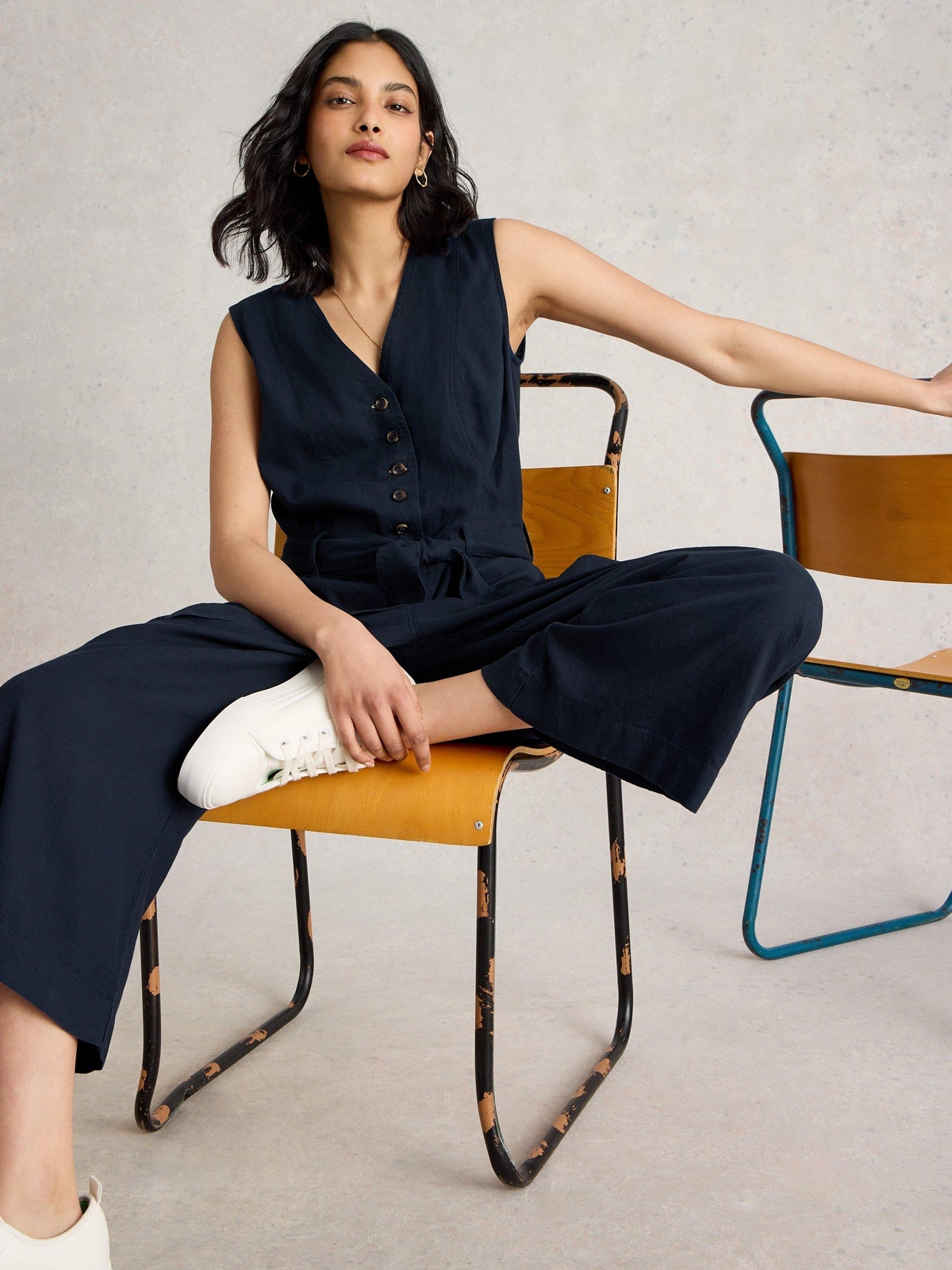 Jumpsuit Betty mit weitem Bein - 46