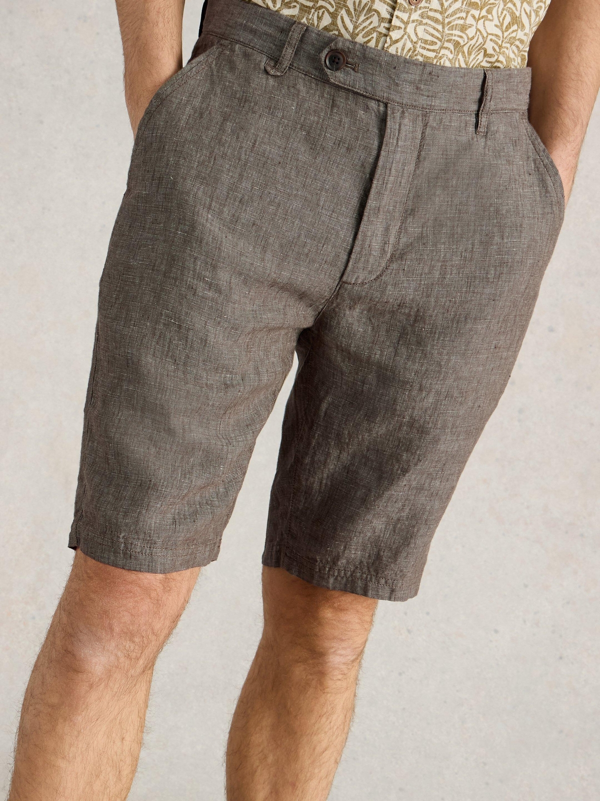 Chinoshorts aus Leinen - 32/R