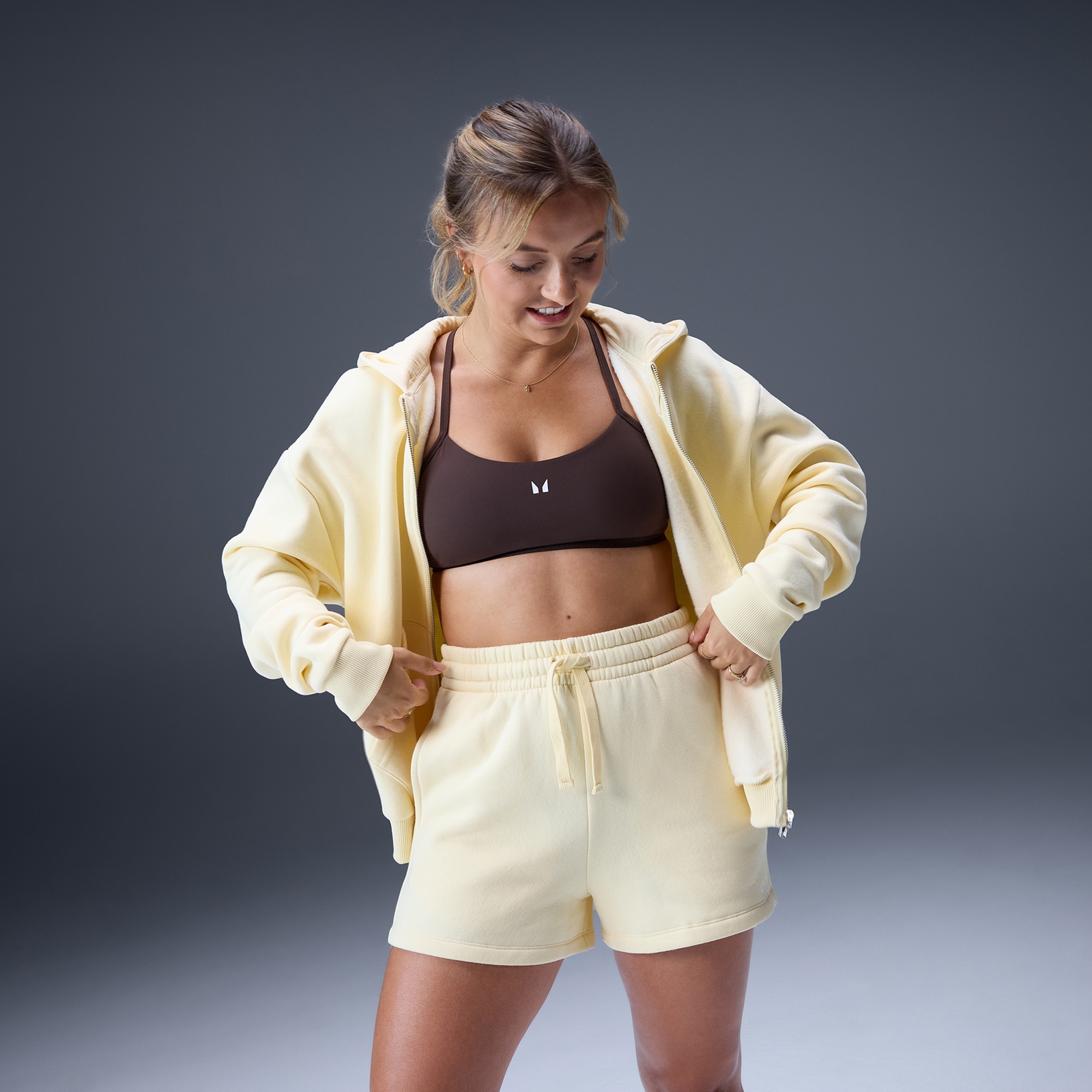 MP Women's Basics Zip Through Hoodie - Butter - S