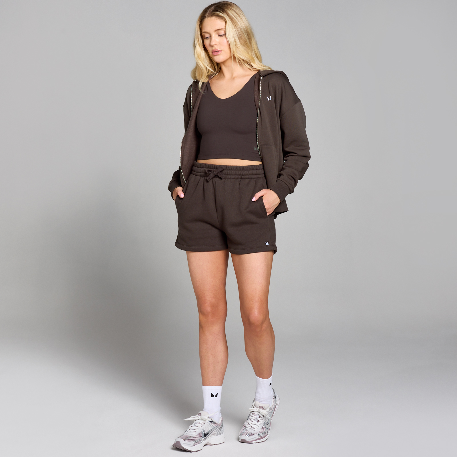 5059883401263 - MP Damen Basics Sweatshorts – Schokolade - XS