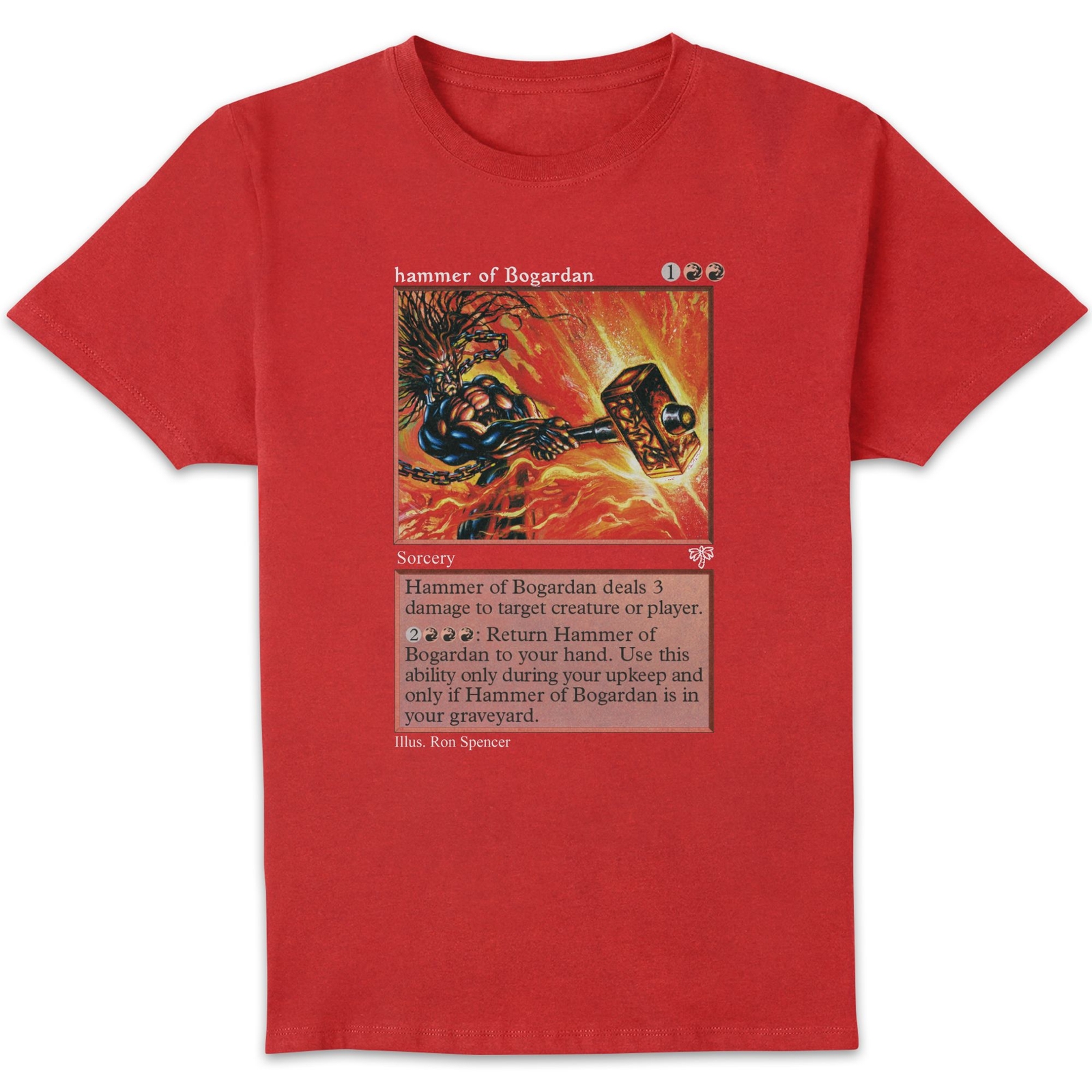 Magic: The Gathering Hammer Of Bogardan Unisex T-Shirt - Red - L