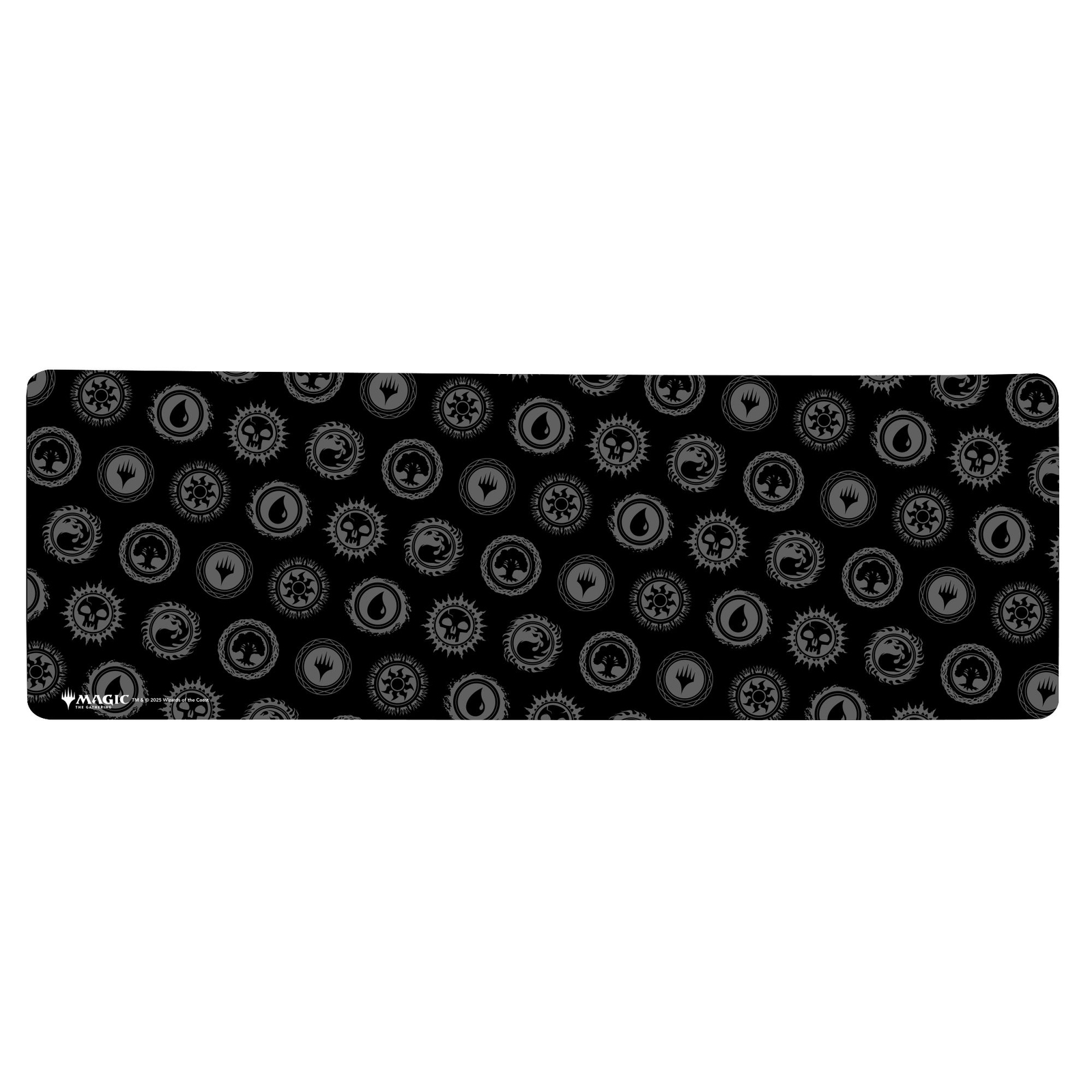 Magic: The Gathering Black And Grey Mana Pattern Gaming Mouse Mat - Medium - 90 x 30cm