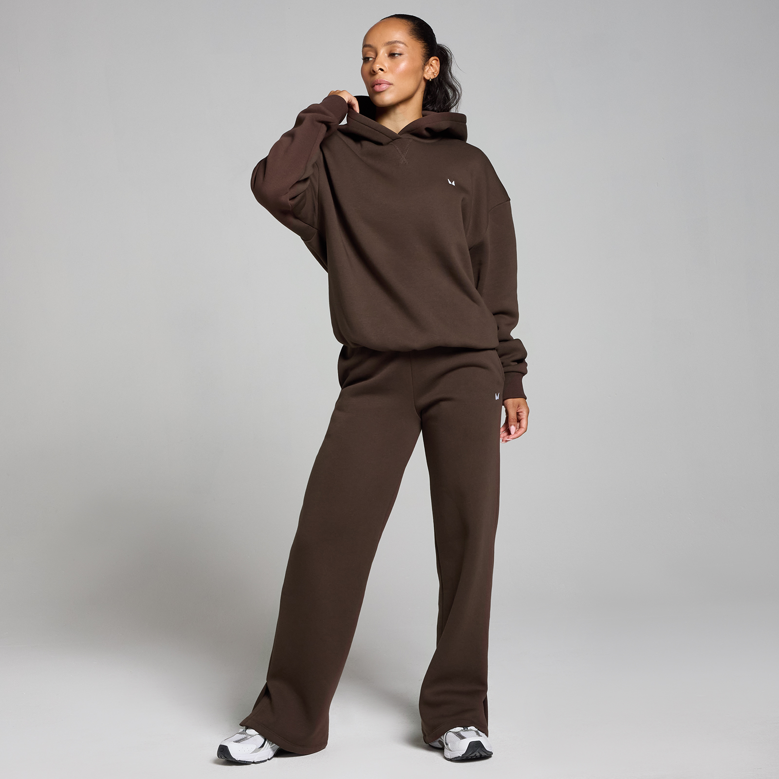 5059883402406 - MP Womens Basics Oversized Hoodie - Chocolate - XXL