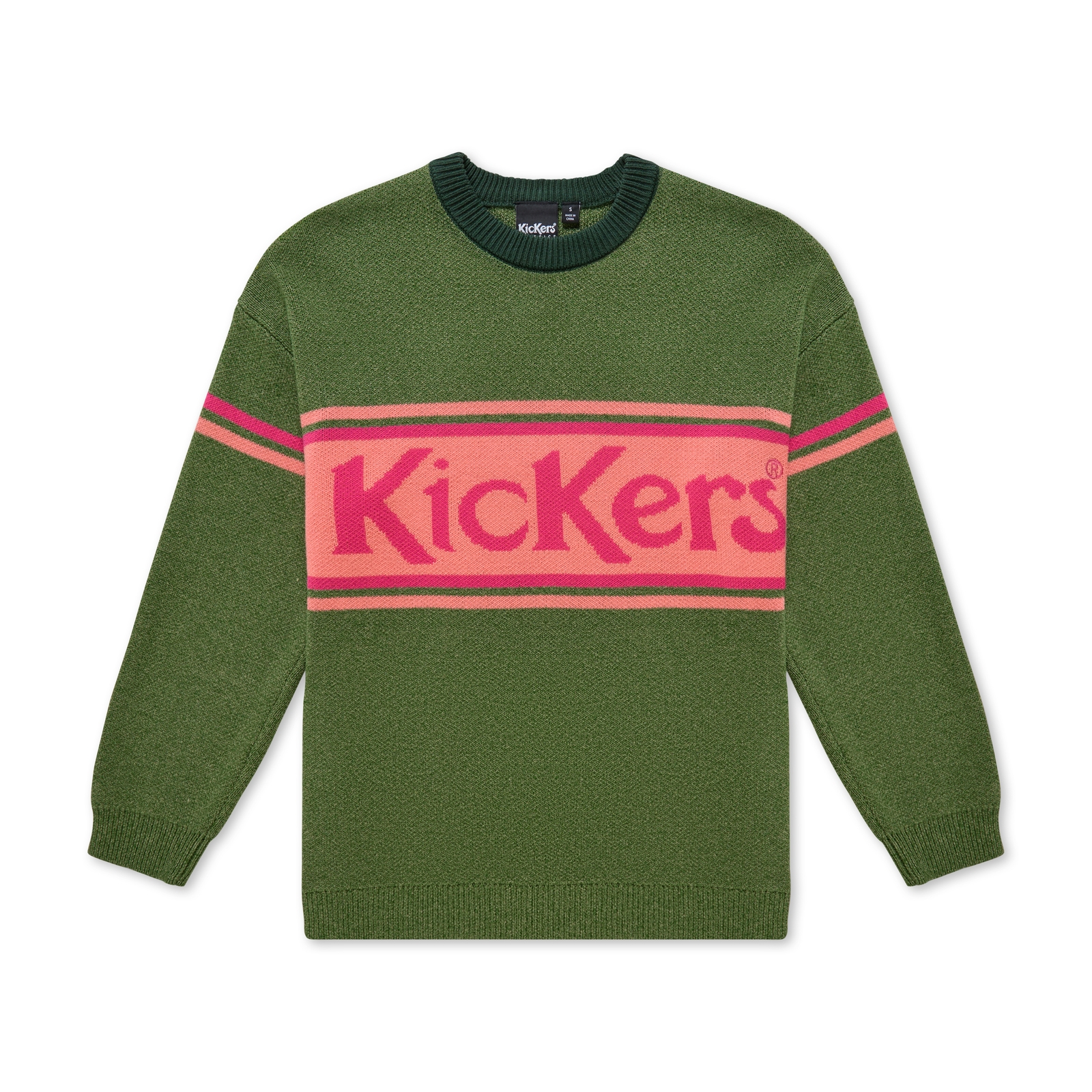 Adult Unisex Kickers Chest Logo Knit Green