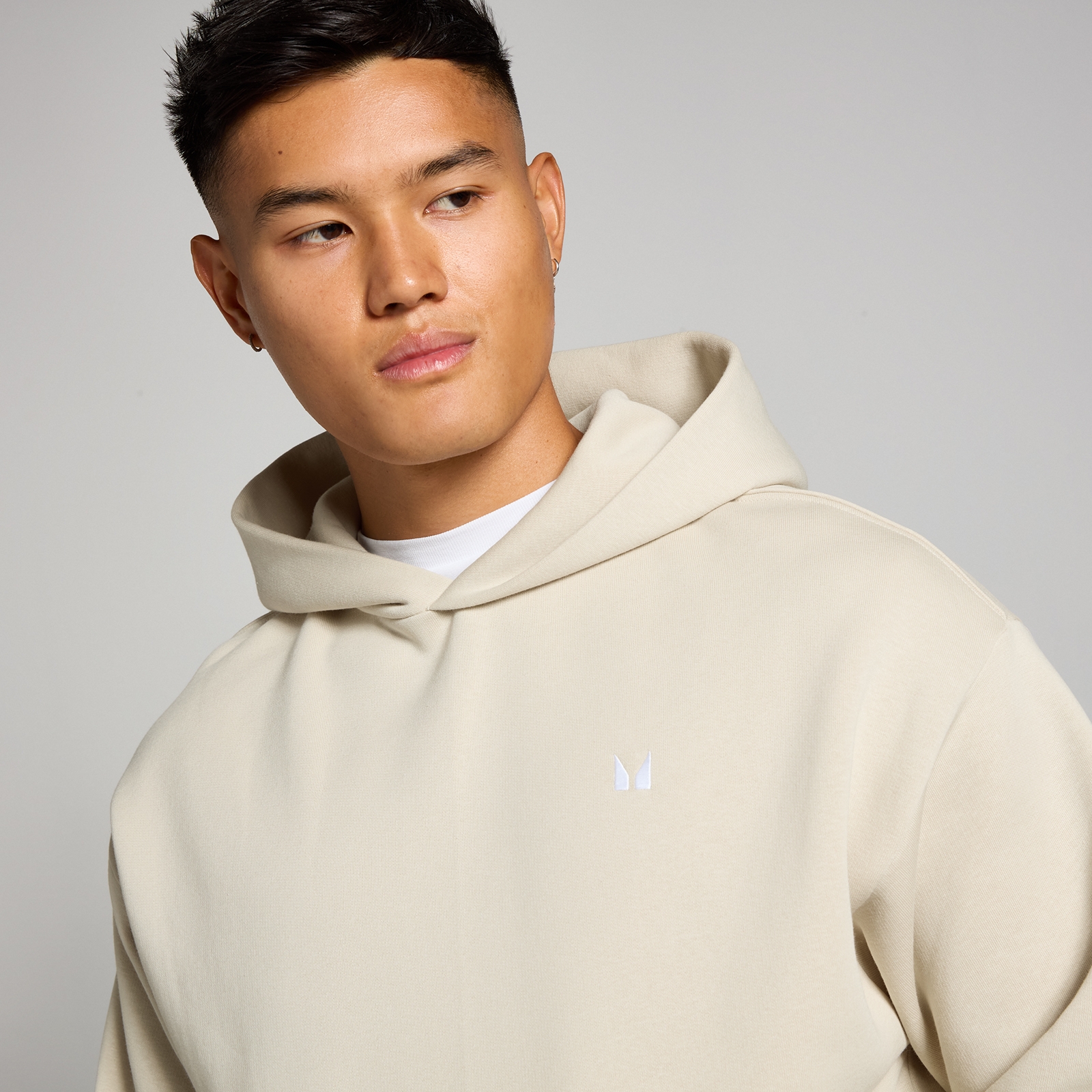 Thumbnail - MP Herren Rest Day Oversized Kapuzenpulli – Hafer - XXL