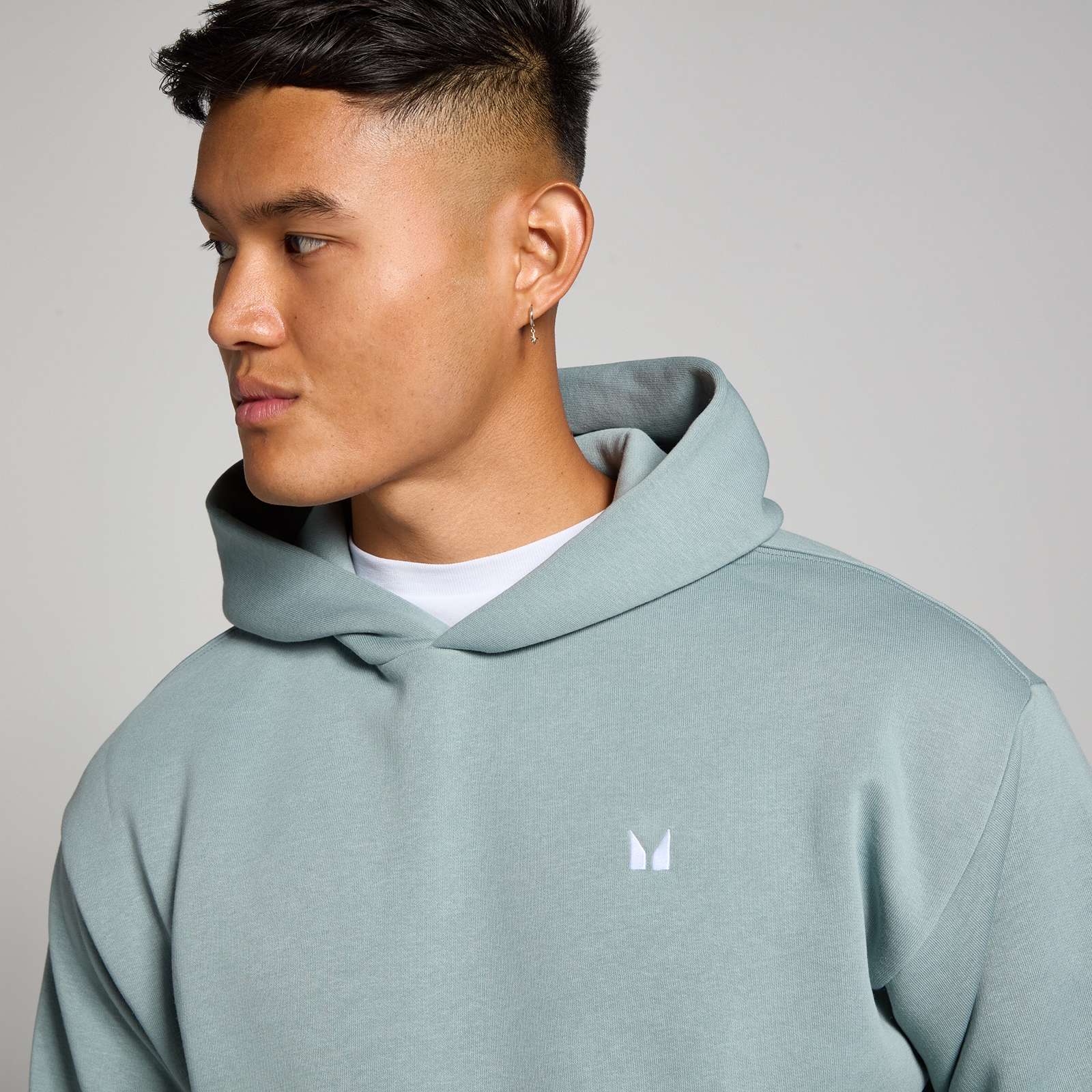 Thumbnail - MP Herren Rest Day Oversized Kapuzenpulli – Blei - XS