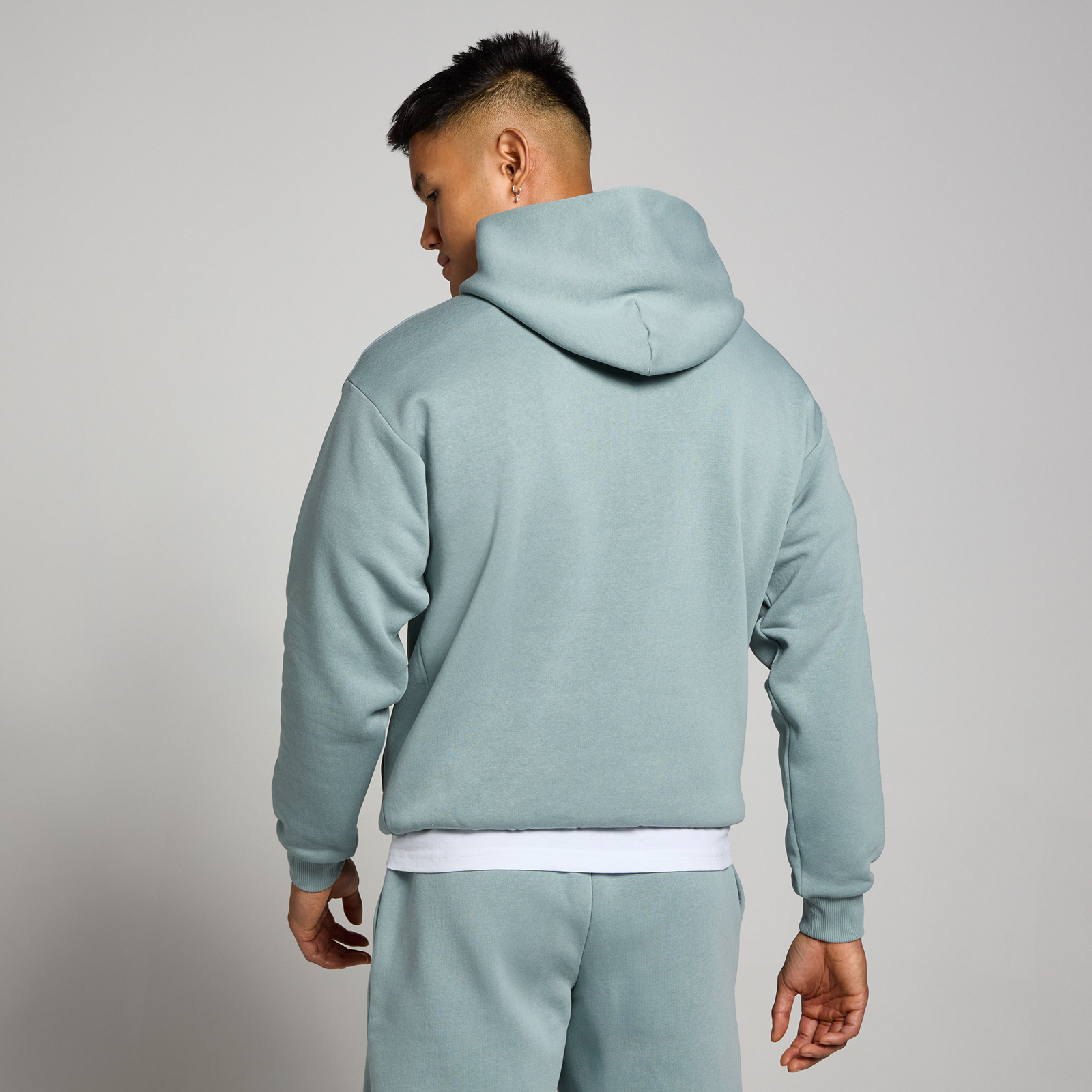 5059883402703 - MP Herren Rest Day Oversized Kapuzenpulli – Blei - XS