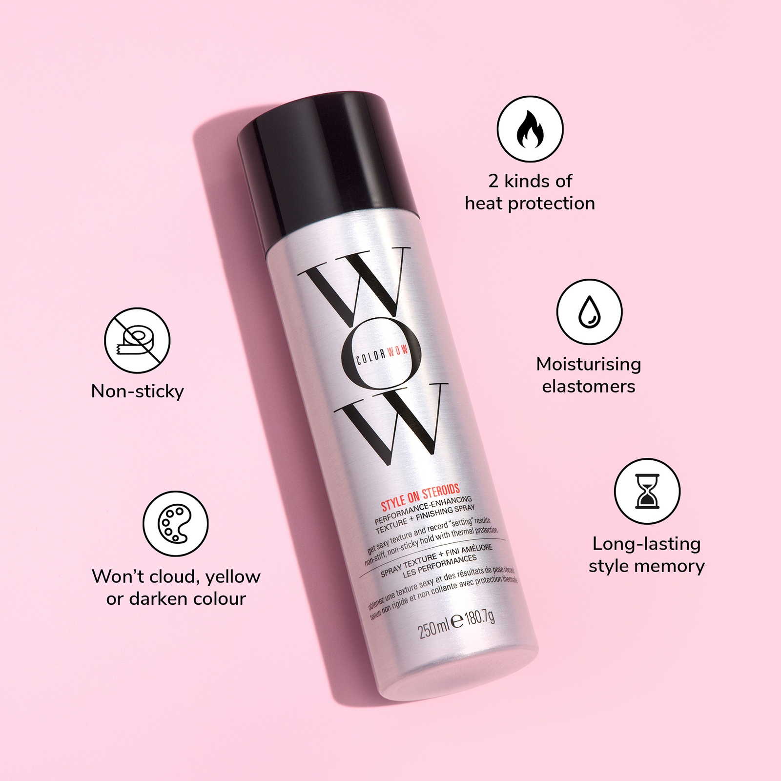 Thumbnail - Color Wow Style on Steroids Performance Enhancing Texture + Finishing Spray 250ml