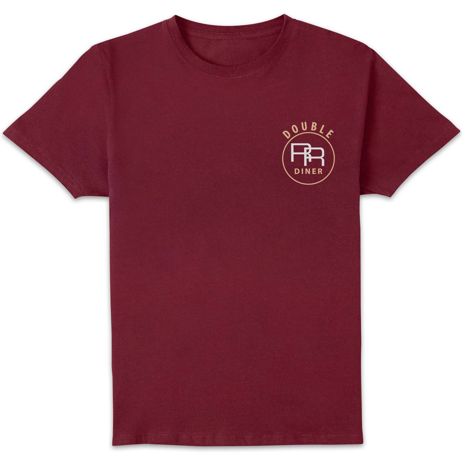 Twin Peaks Double R Menu Unisex T-Shirt - Burgundy - S