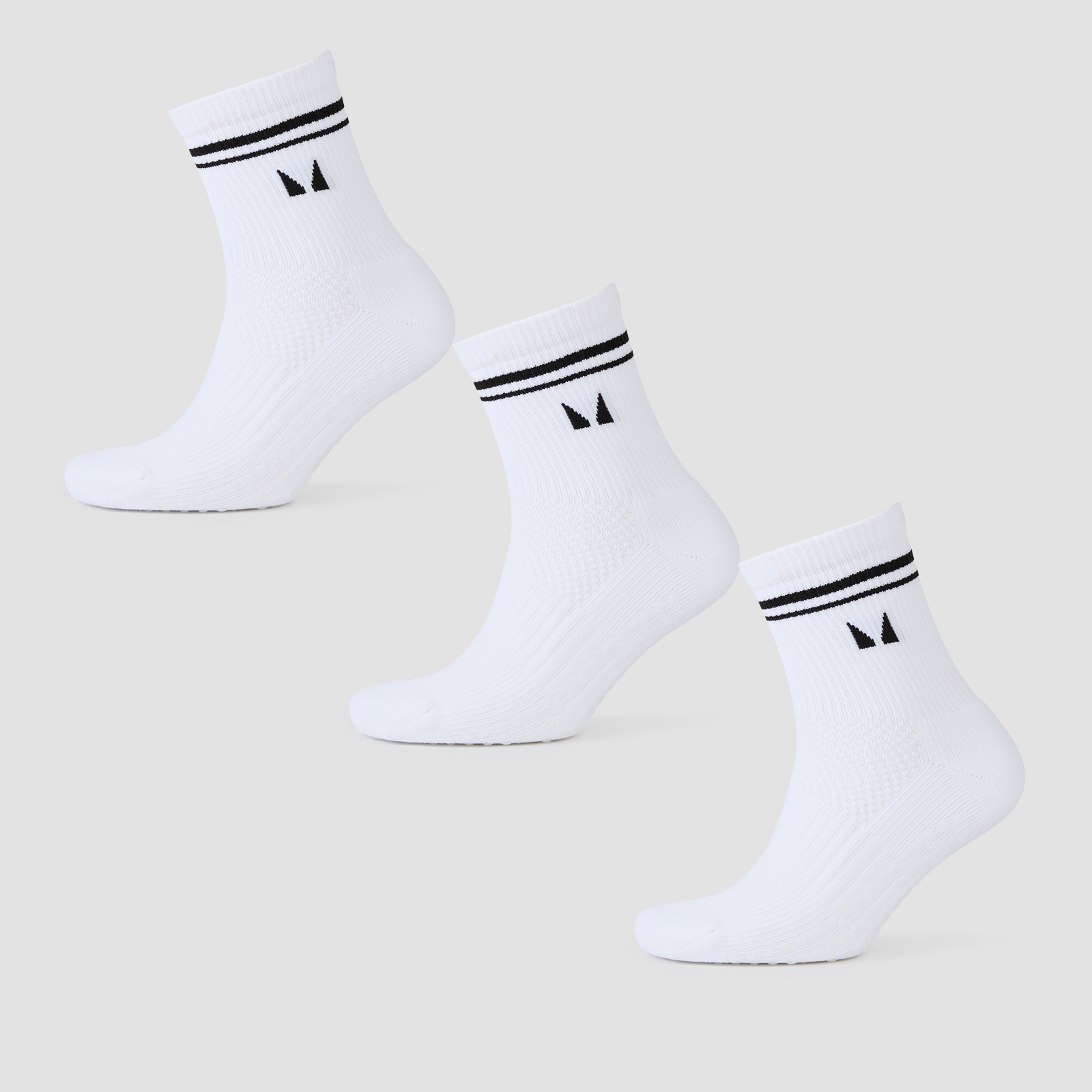 Myprotein UK My Protein MP Pilates Socks (3 pack) - White - UK 12-14