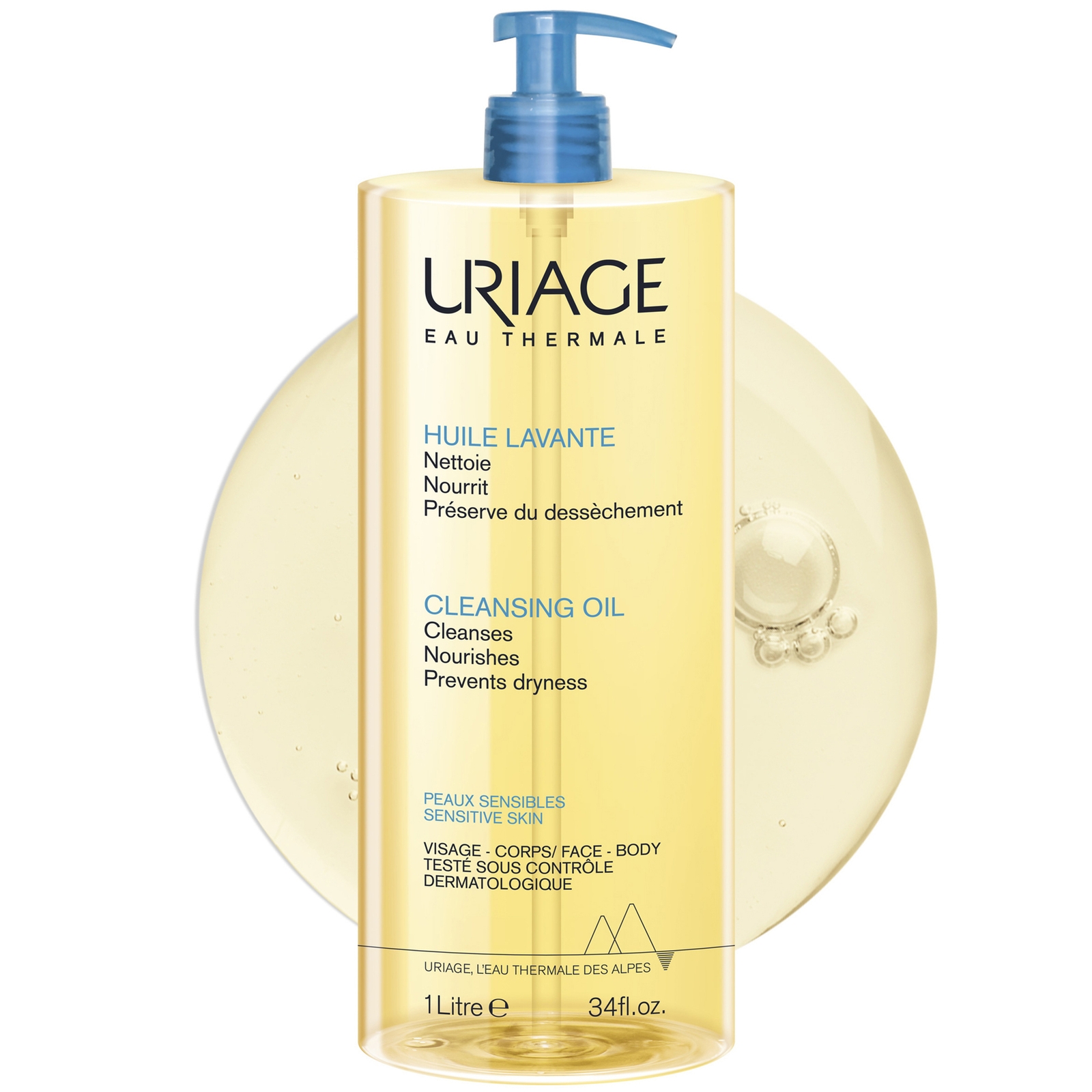 Uriage 2-in-1 Cleansing Oil 1l