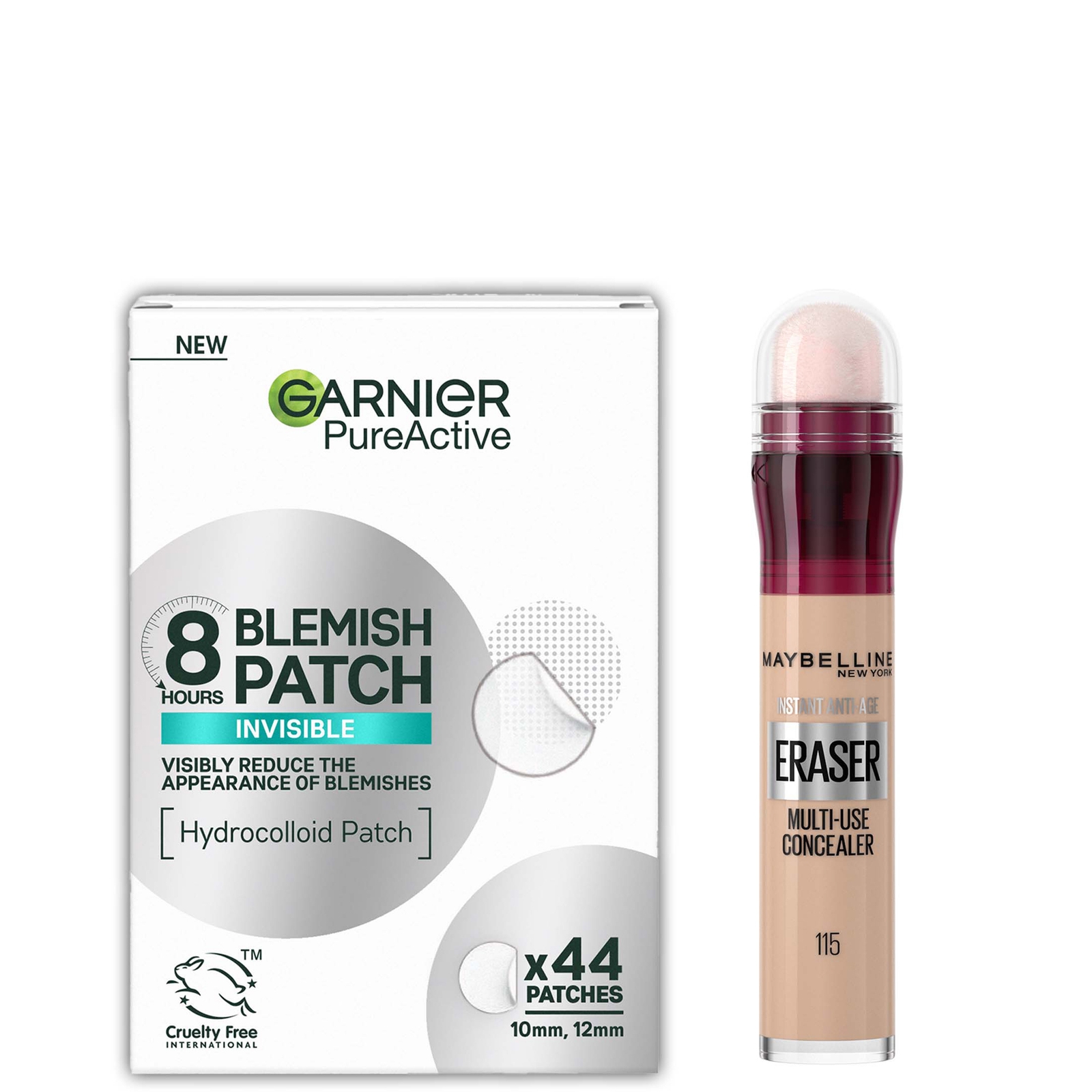 

Garnier x Maybelline Patch & Conceal Bundle (Various Shades) - 115 Warm Light