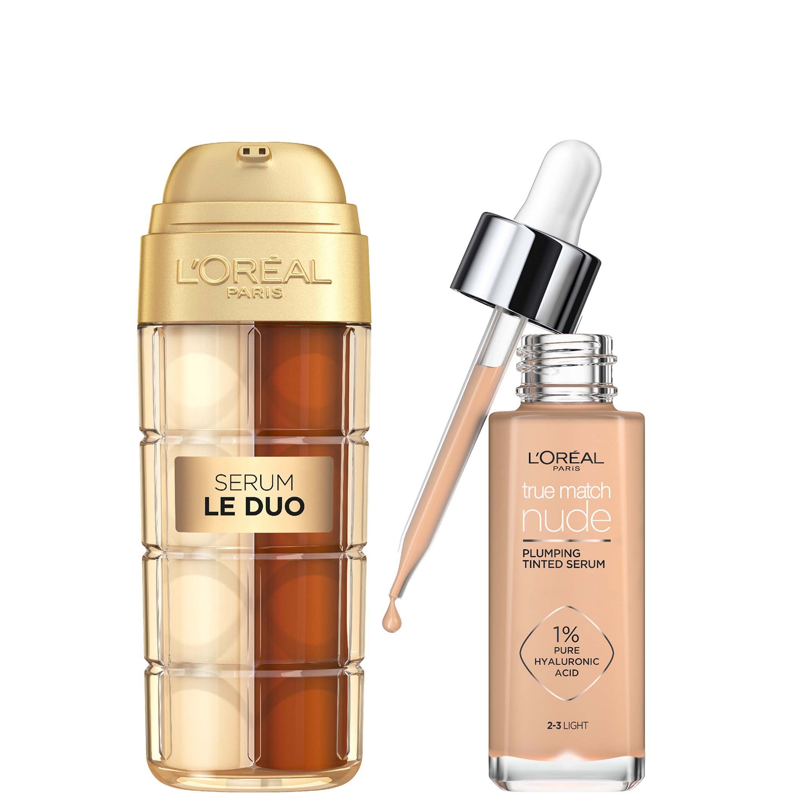 

L'Oreal Paris Age Perfect Serum Le Duo 30ml & True Match Tinted Serum 30ml Bundle (Various Shades) - 2-3 Light
