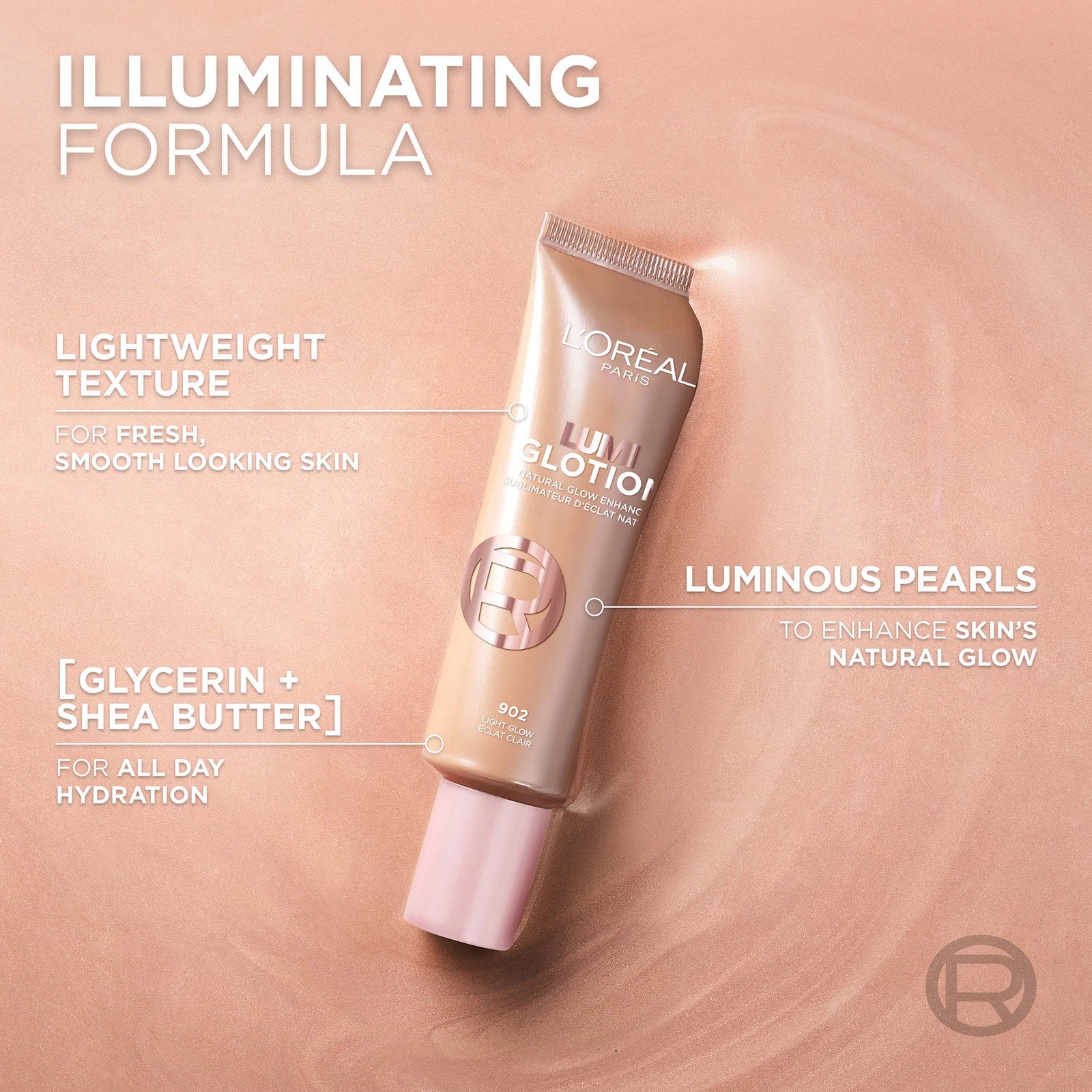 Thumbnail - L'Oreal Paris Hyaluronic Filler Water Cream & Lumi Glotion Bundle (Various Shades) - 901 Fair Glow