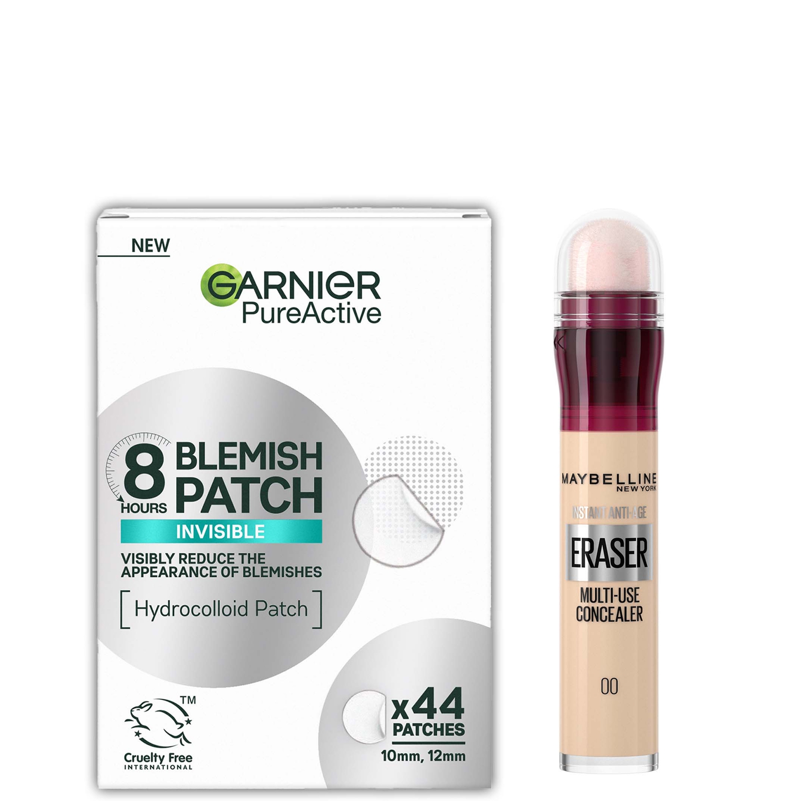 

Garnier x Maybelline Patch & Conceal Bundle (Various Shades) - 00 Ivory