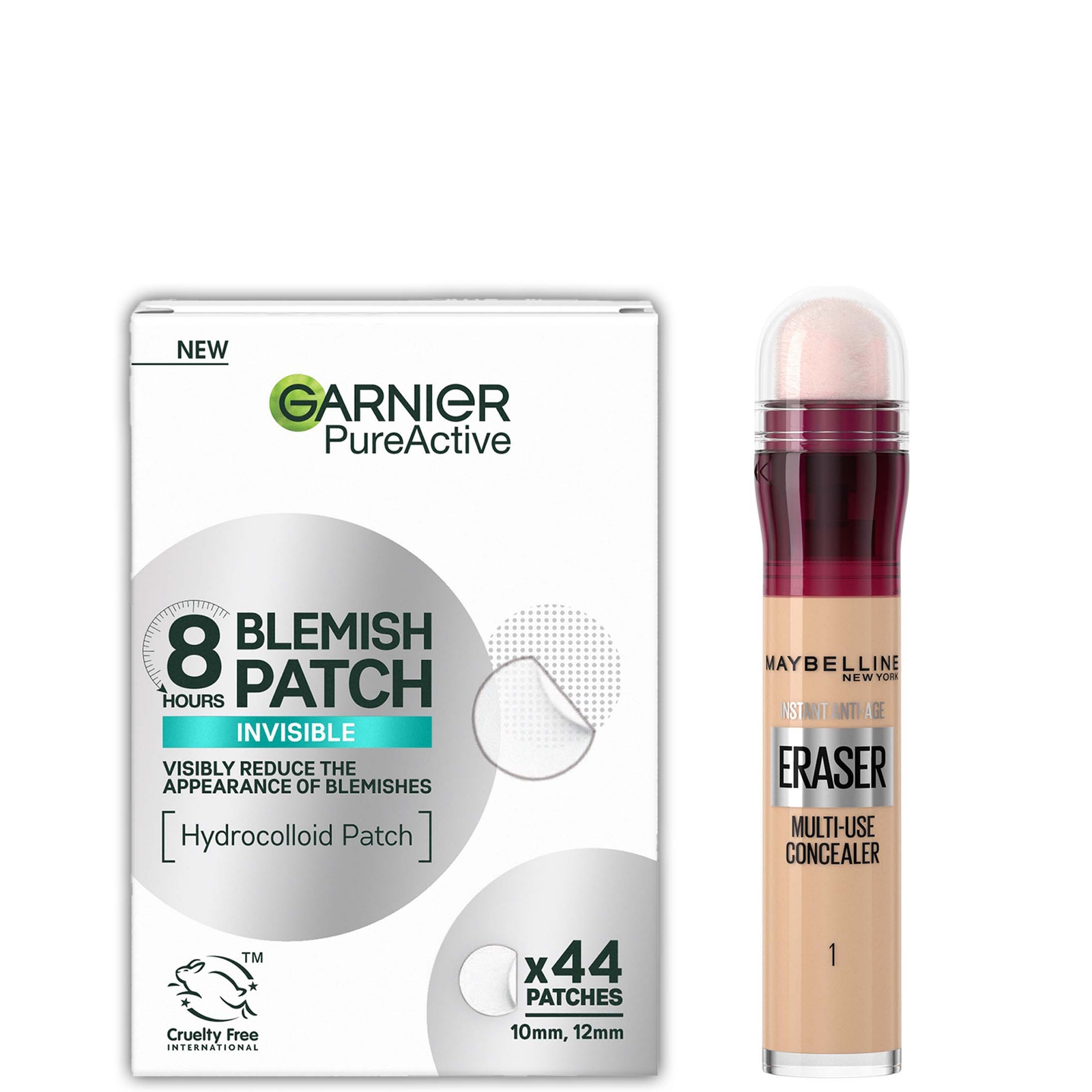 

Garnier x Maybelline Patch & Conceal Bundle (Various Shades) - 01 Light