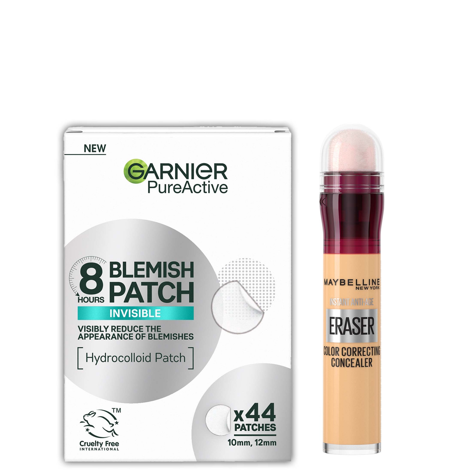 

Garnier x Maybelline Patch & Conceal Bundle (Various Shades) - 06 Neutraliser
