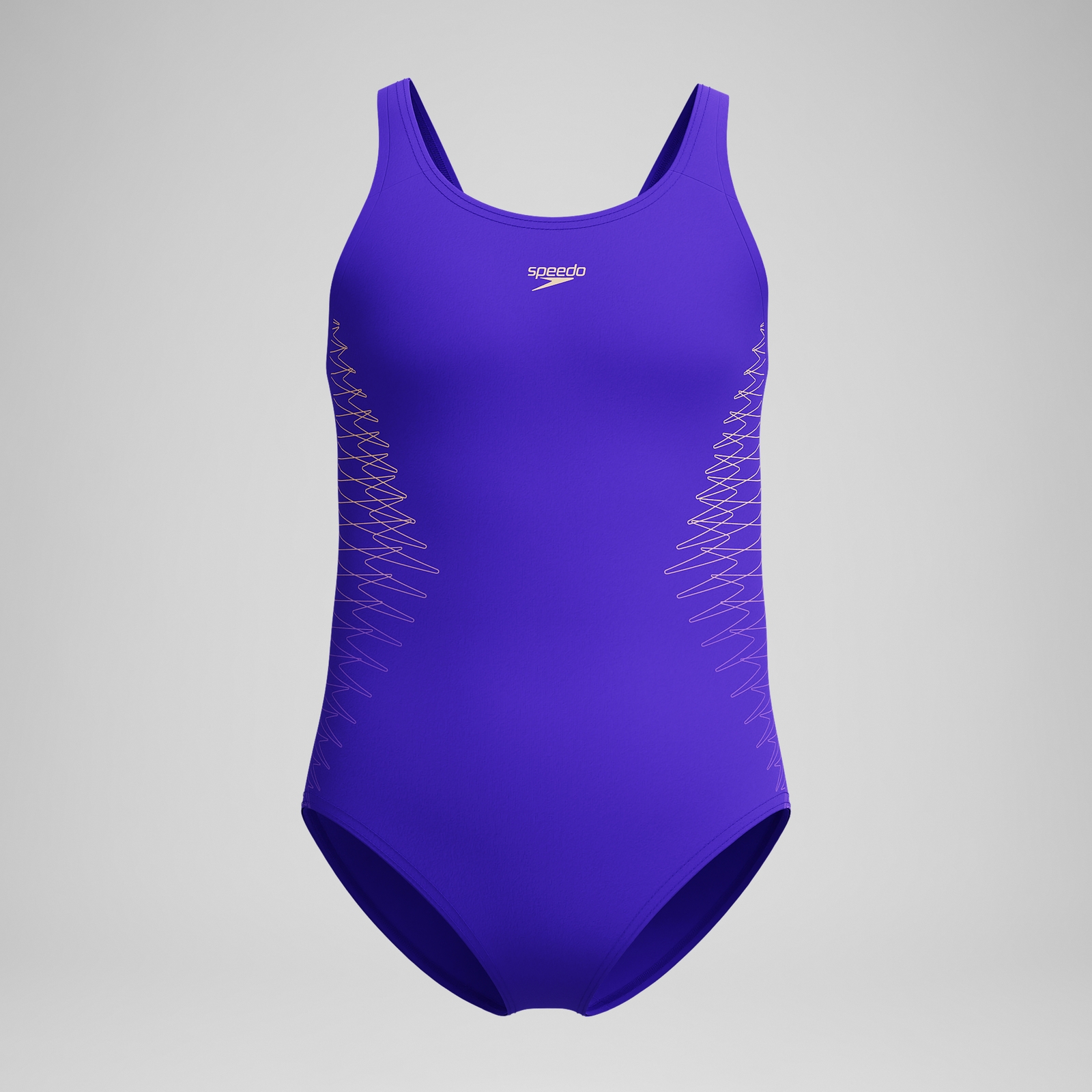 Girls Placement Muscleback Swimsuit Purple/Pink