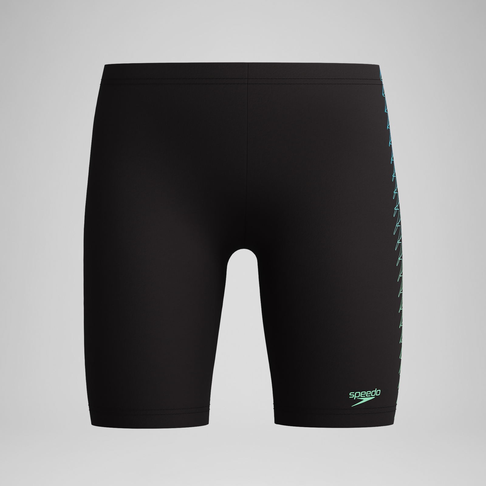 Boys Plastisol Placement Jammer Black/Green