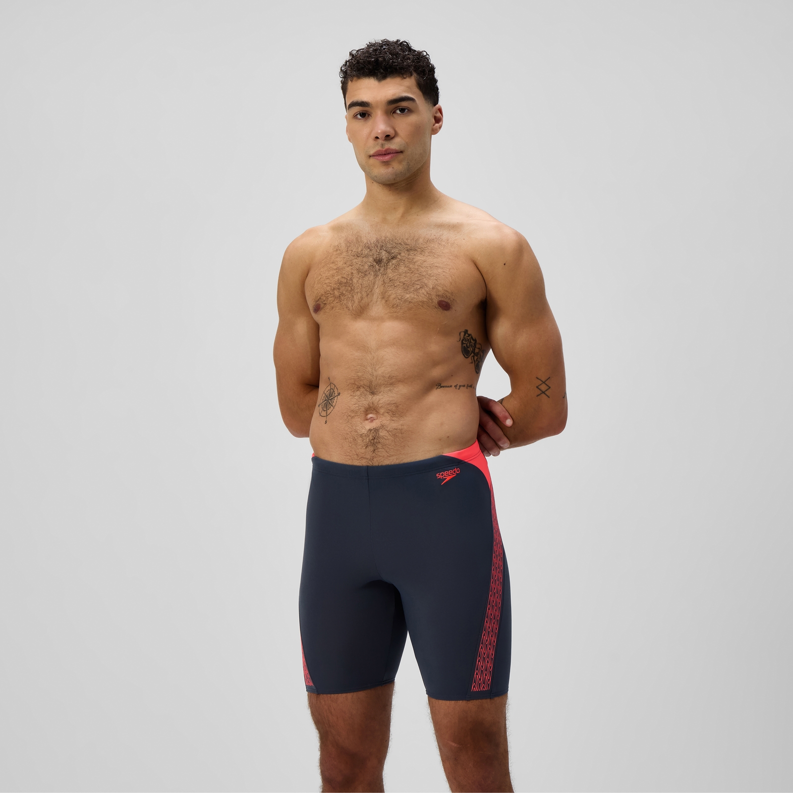 Men's Hyperboom Splice Jammer Grey/Orange