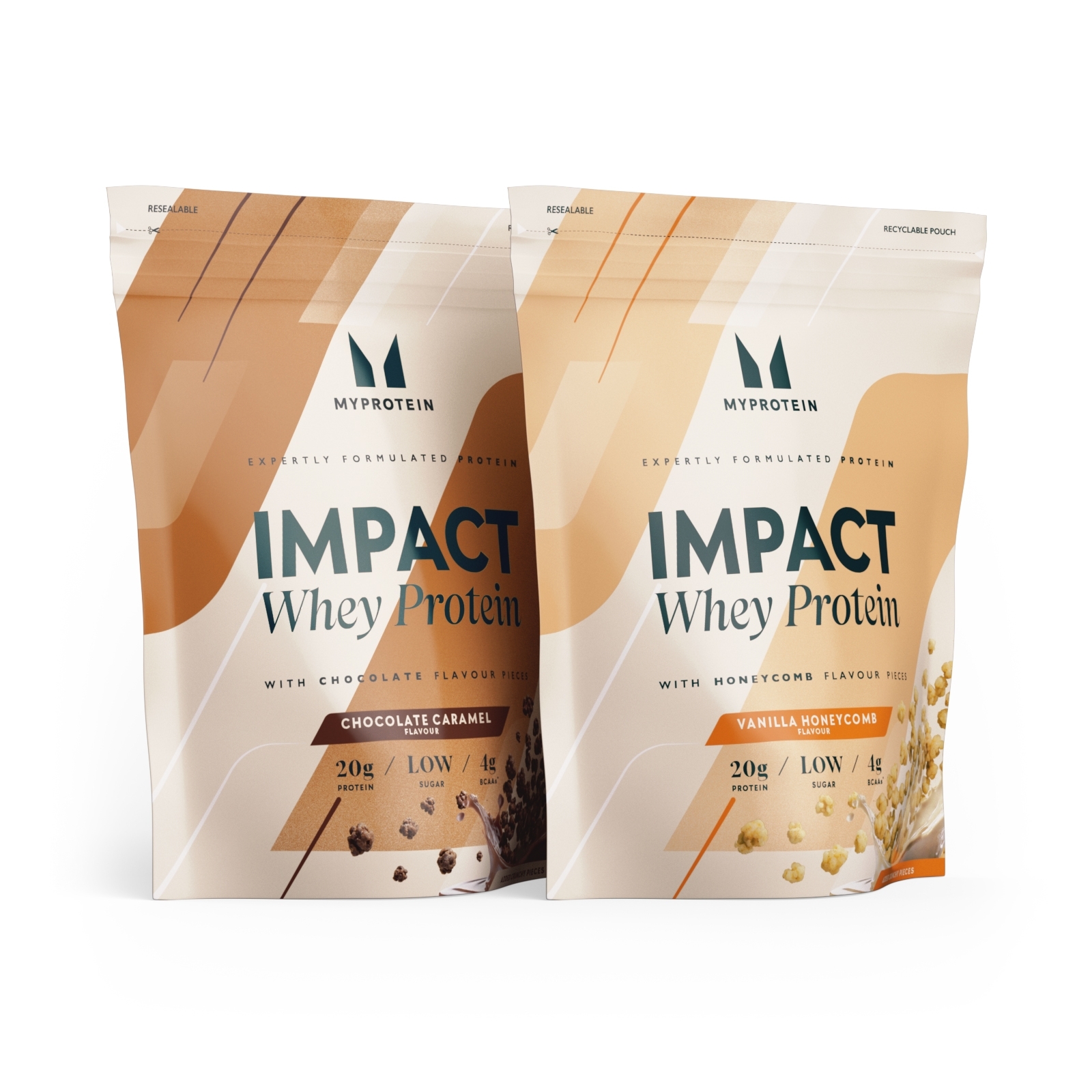 Myprotein UK MyProtein Impact Whey Protein Powder - 1920g - Chocolate Caramel with Crunchy Biscuit Pieces