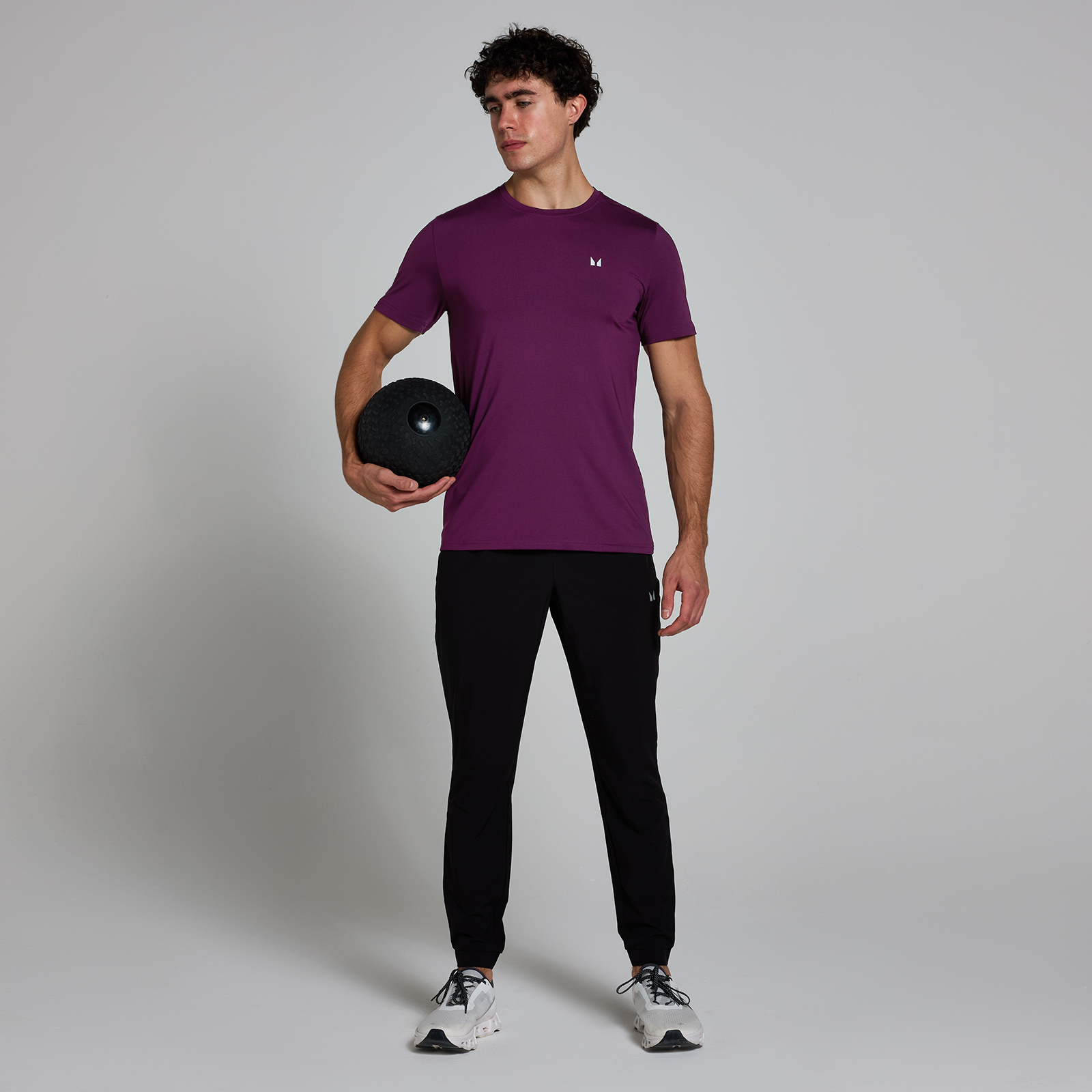 5059883404301 - MP Herren Active Gitter-T-Shirt – Violett - XS