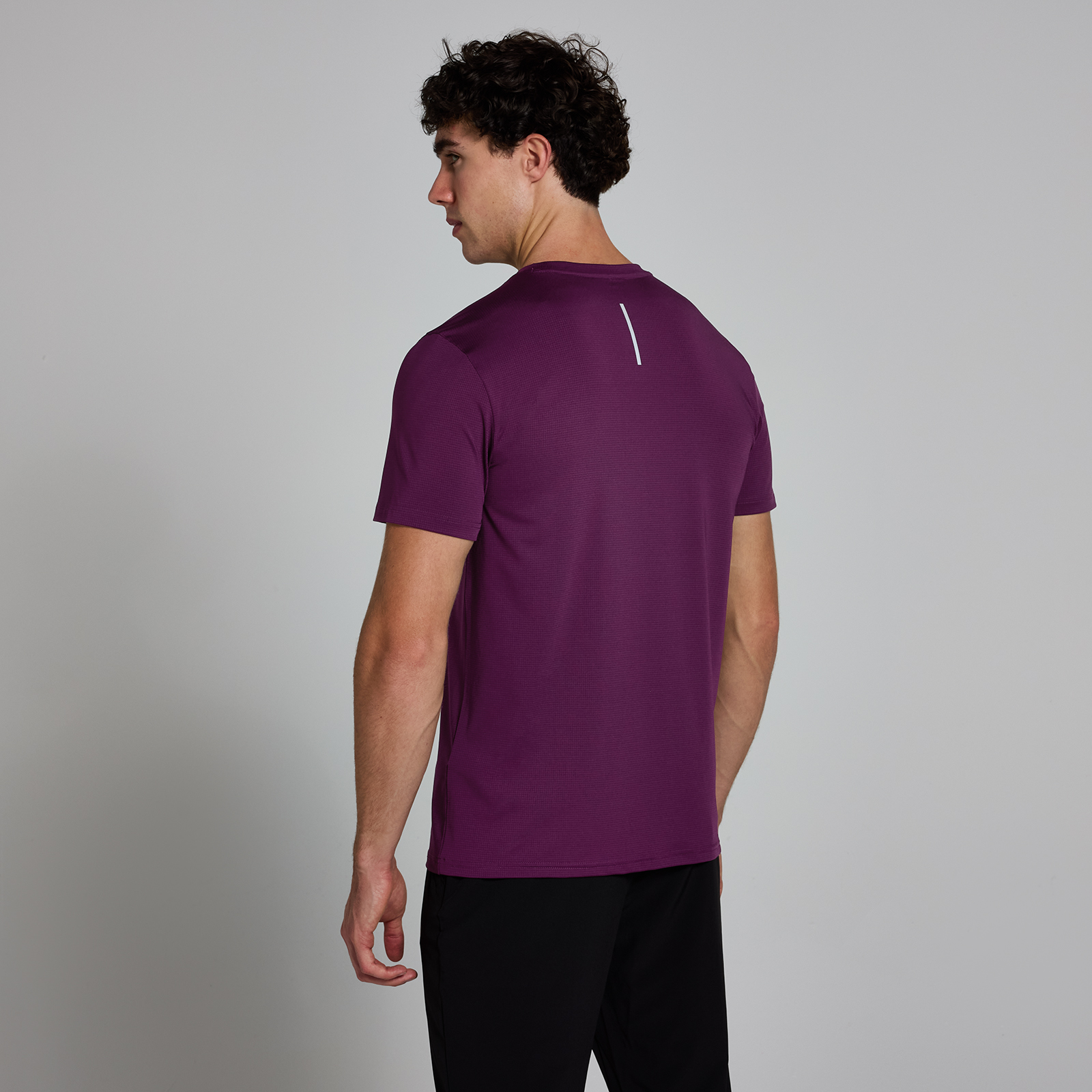 MP Herren Active Gitter-T-Shirt – Violett - XS
