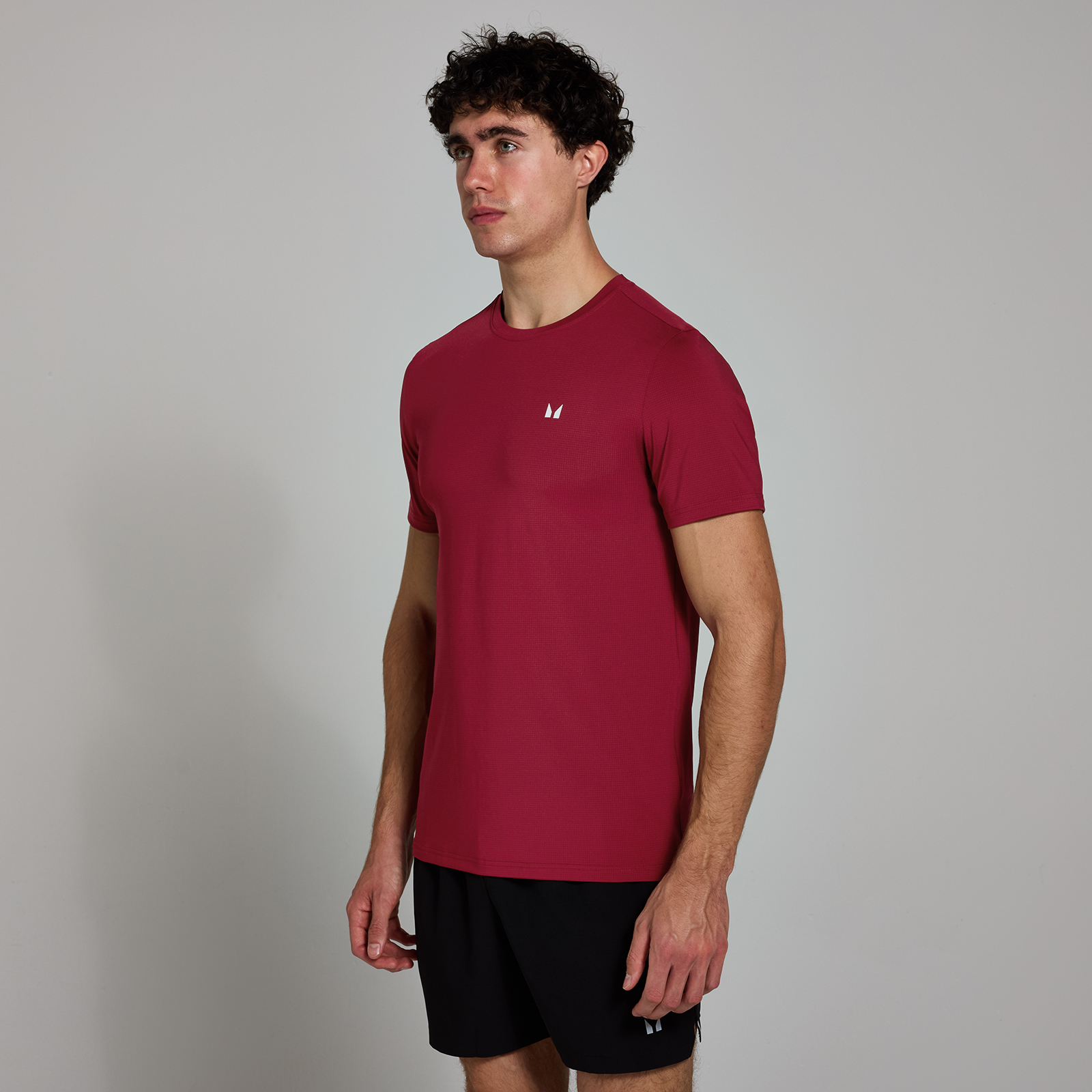 Myprotein UK MyProtein MP Men's Active Gridded T-Shirt - Deep Red - XXL