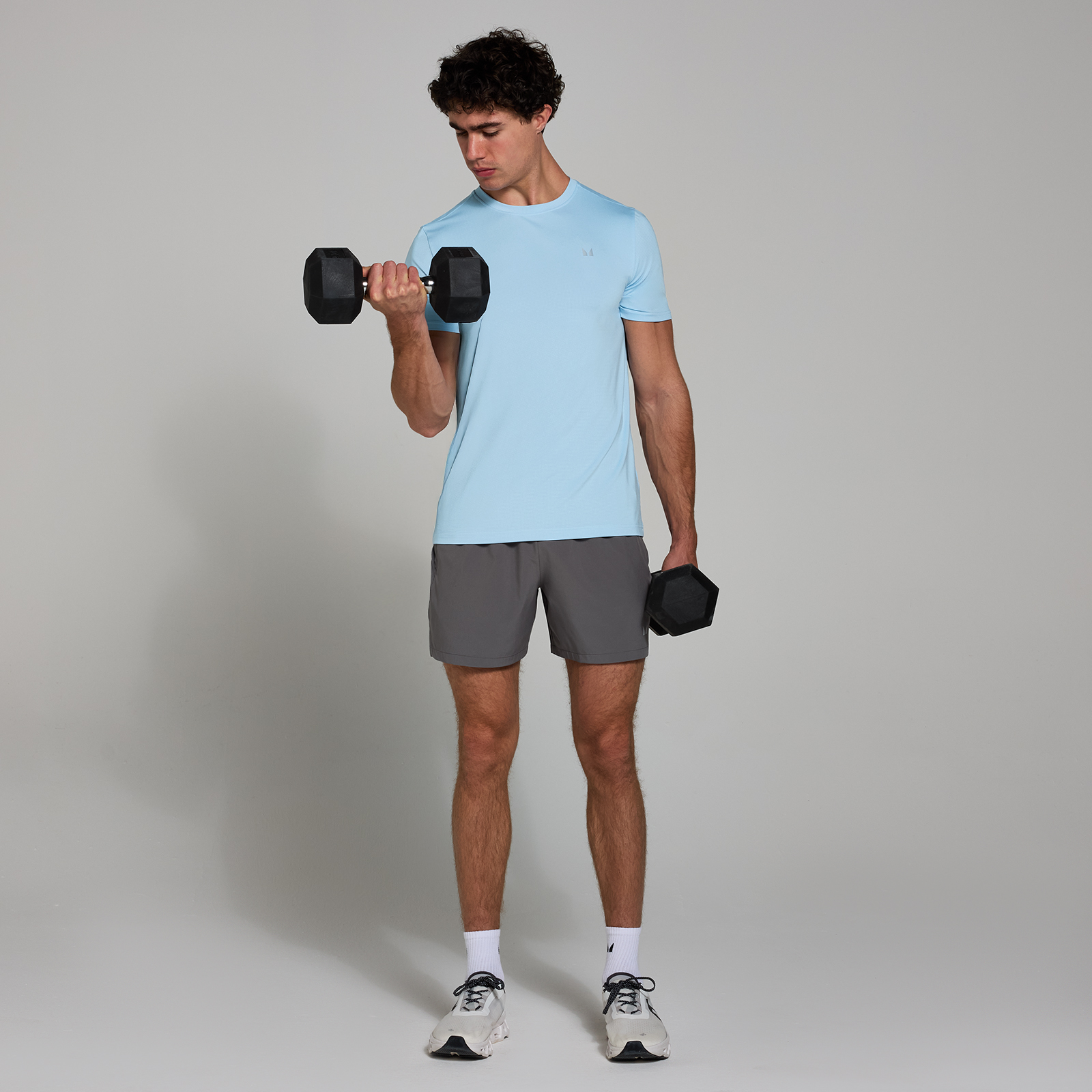 5059883404363 - MP Herren Active Gitter-T-Shirt – Himmelblau - XS