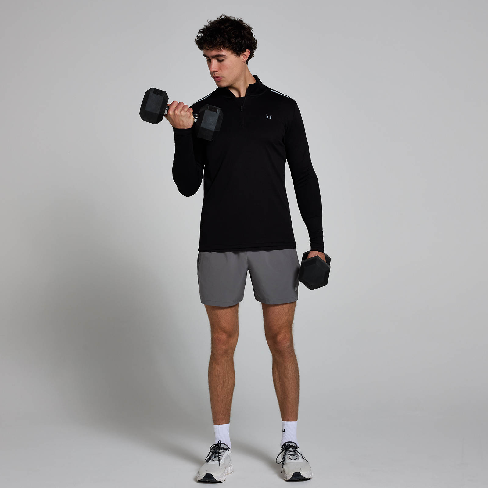 5059883404103 - MP Herren Active Top mit 1 4-Reißverschluss – Schwarz - XL
