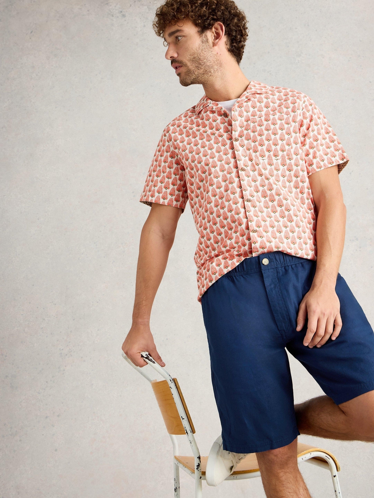 Shorts aus Leinenmischung - 32/R