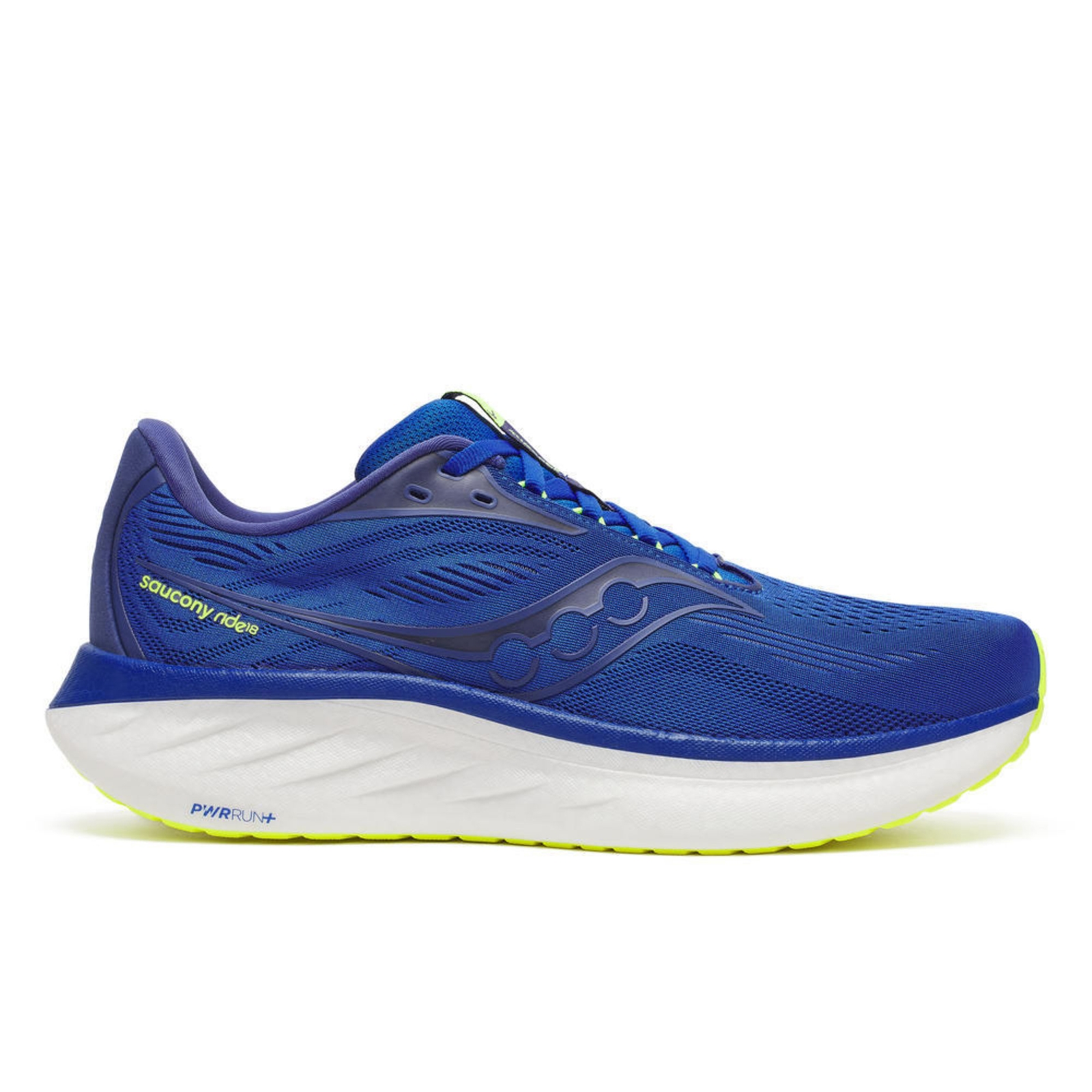 Saucony Men's Ride 18 - Lapis/ Citron - 7